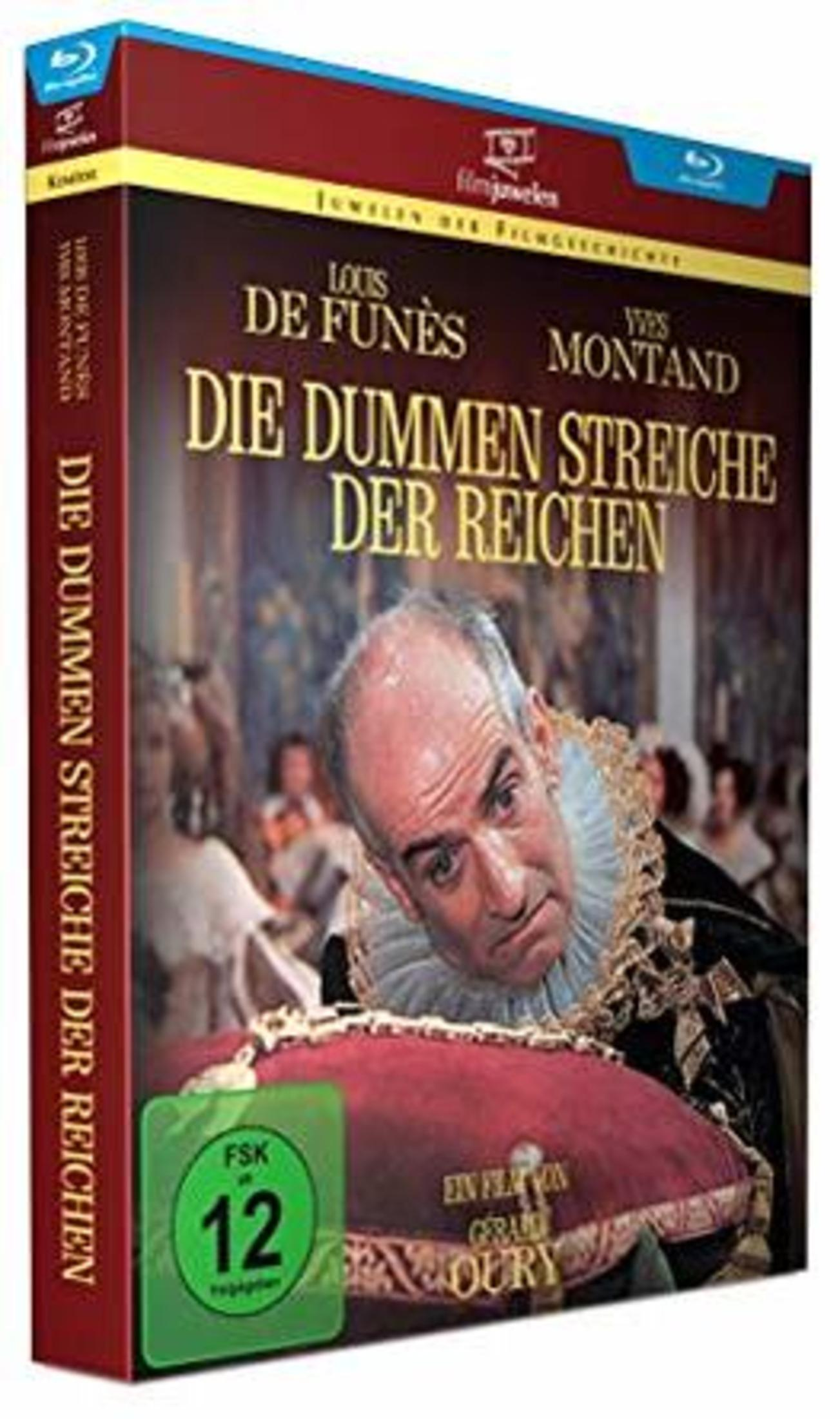 Blu-ray-Hülle des Films Die dummen Streiche der Reichen mit Louis de Funès.