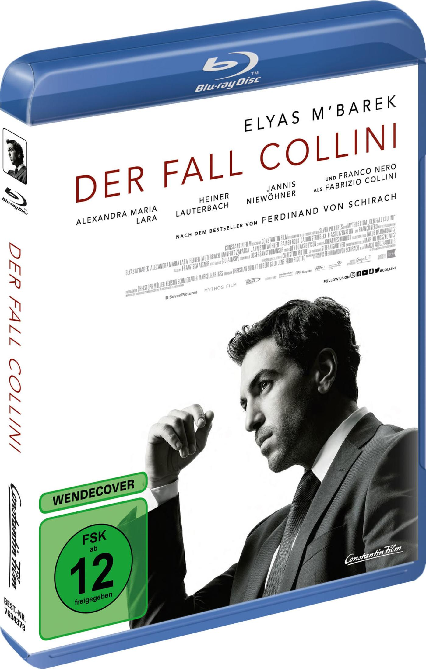 Eine Blu-ray-Hülle für den Film 'Der Fall Collini' mit einem Porträt eines Mannes.