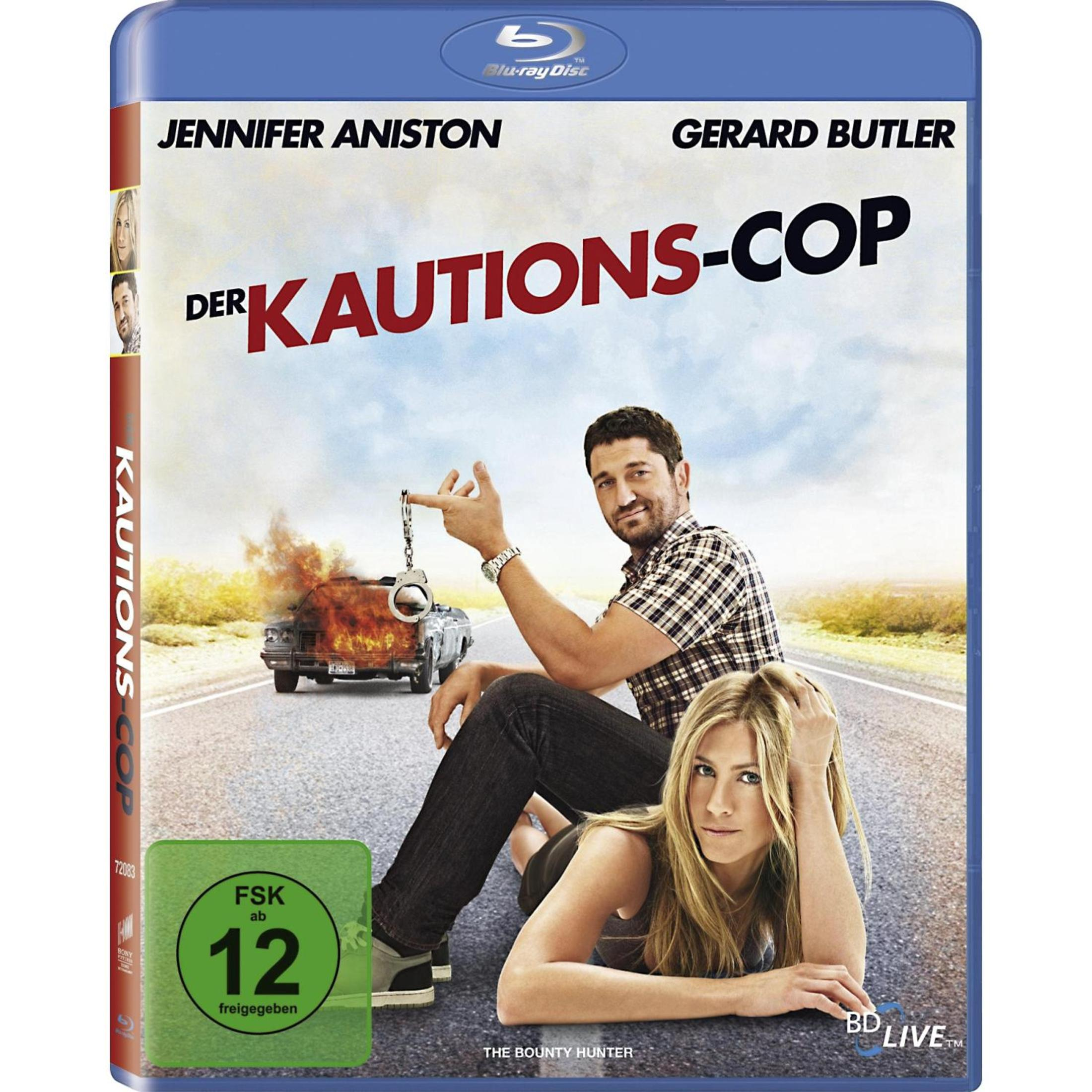 Blu-ray-Cover von "Der Kautions-Cop" mit Jennifer Aniston und Gerard Butler.