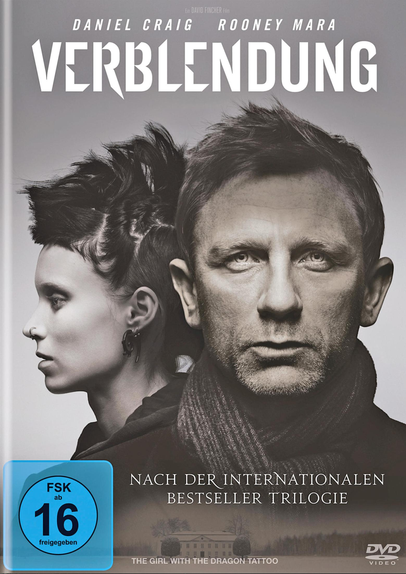 Das Mädchen mit dem Drachentattoo DVD-Cover. Zeigt Rooney Mara und Daniel Craig von vorne.