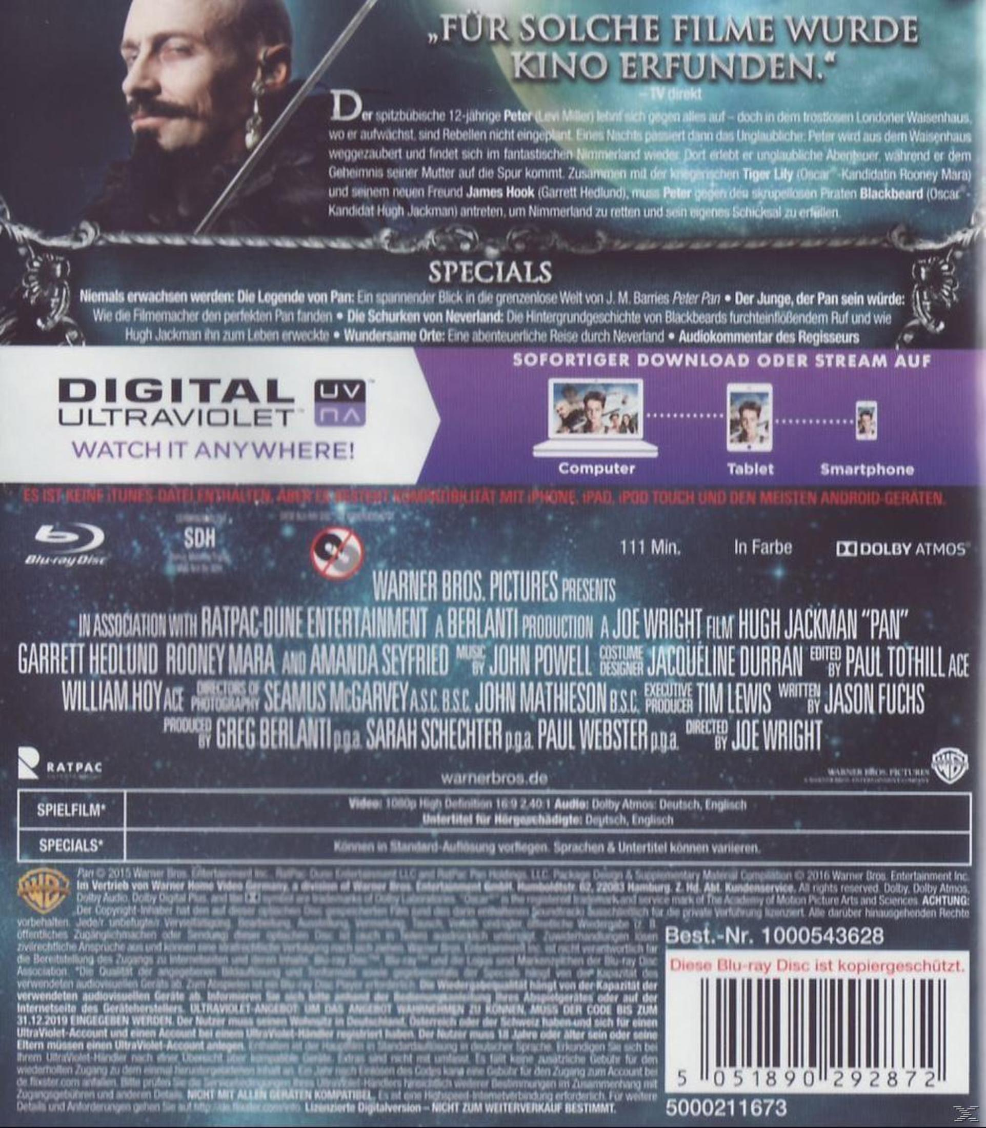 Rückseite einer Blu-ray-Disc-Hülle mit Text und Bild von Personen auf schwarzem Hintergrund.