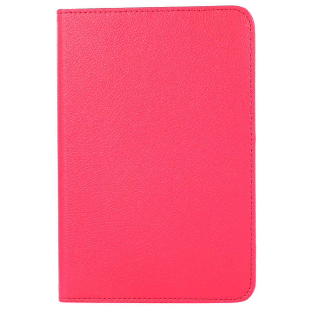 Eine pinkfarbene Tablethülle. Die Farbe ist ein helles, solides Pink.