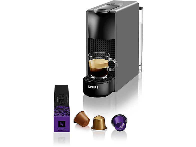 KRUPS XN 110 B ESSENZA MINI GRAU Kapselmaschine Grau