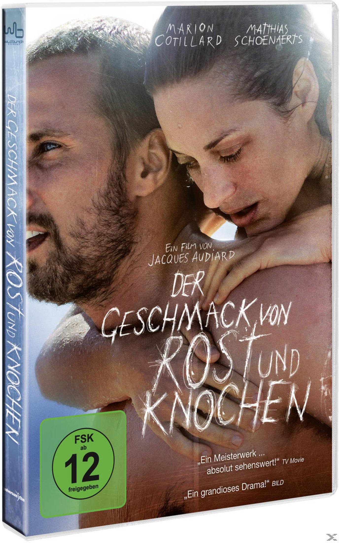 DVD-Cover von Der Geschmack von Rost und Knochen mit Marion Cotillard und Matthias Schoenaerts.
