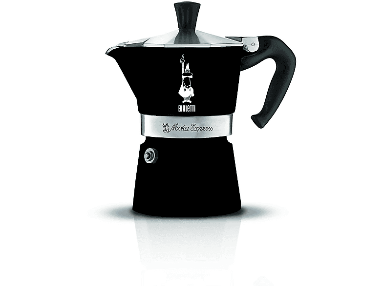 BIALETTI 4953 MOKA EXPRESS BLACK6 TASSEN Espressokocher Schwarz
