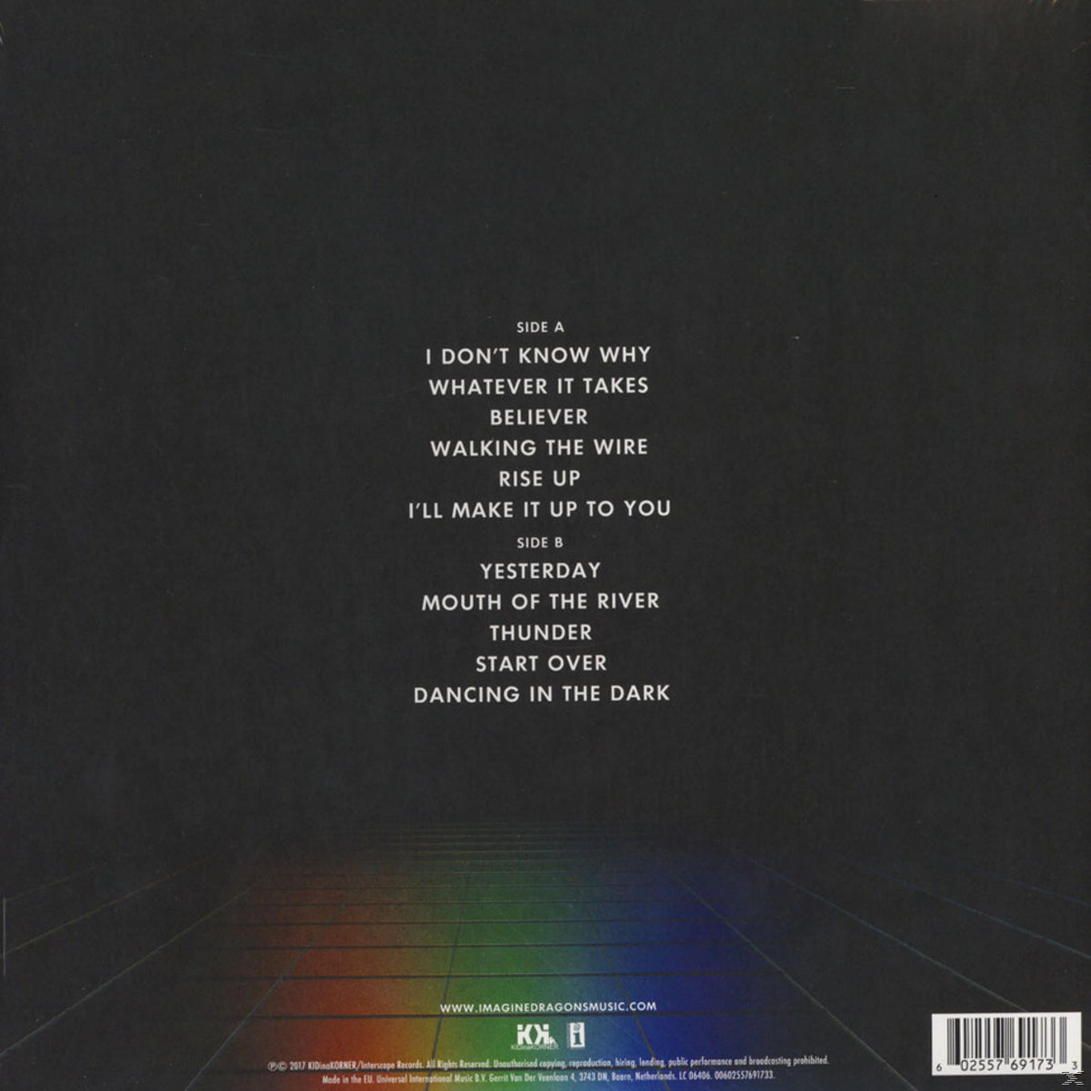 Retro di un album con tracklist. In basso c'è il nome della band e il titolo dell'album.