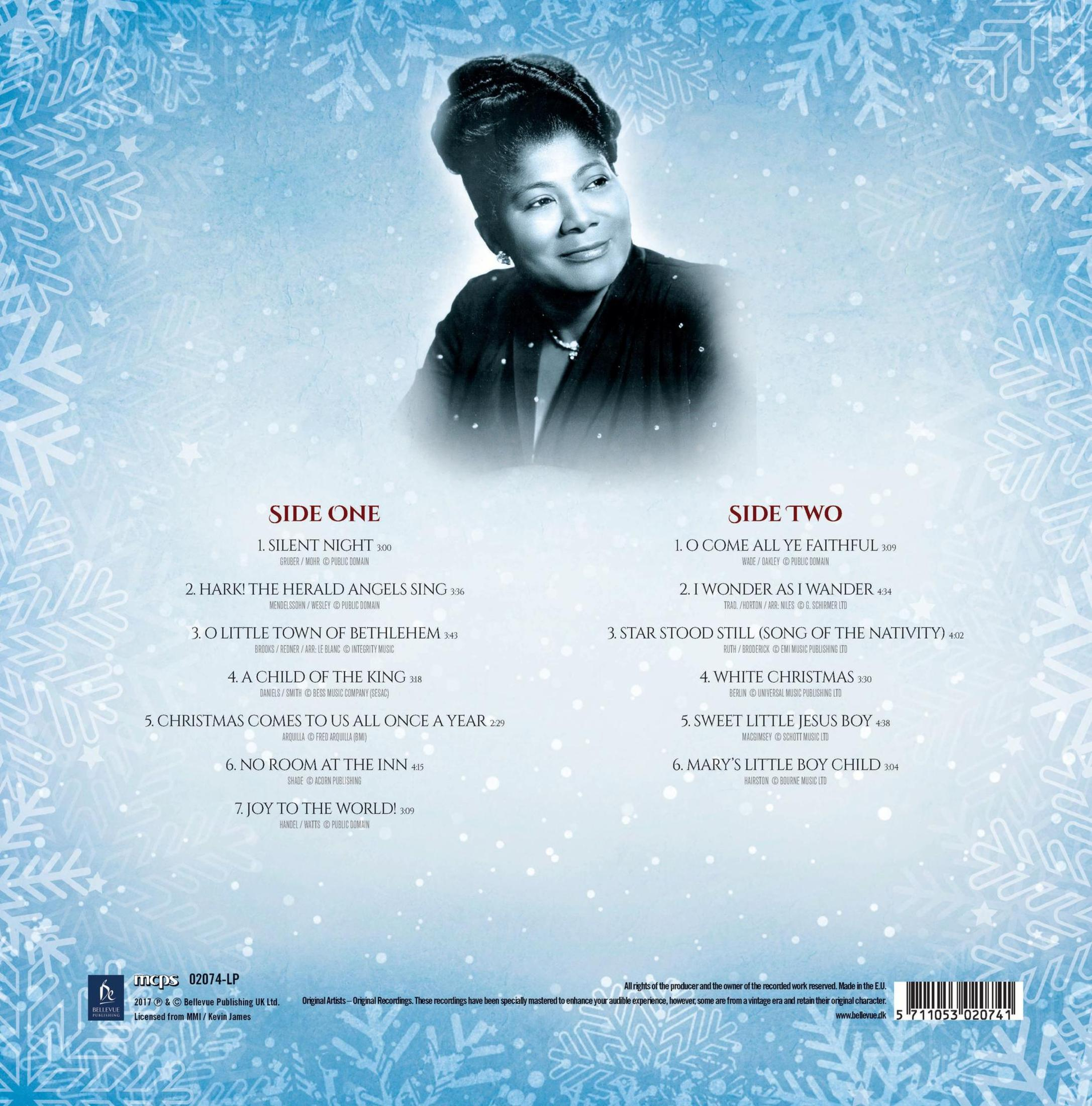 Album cover with a woman's photo and a list of songs.