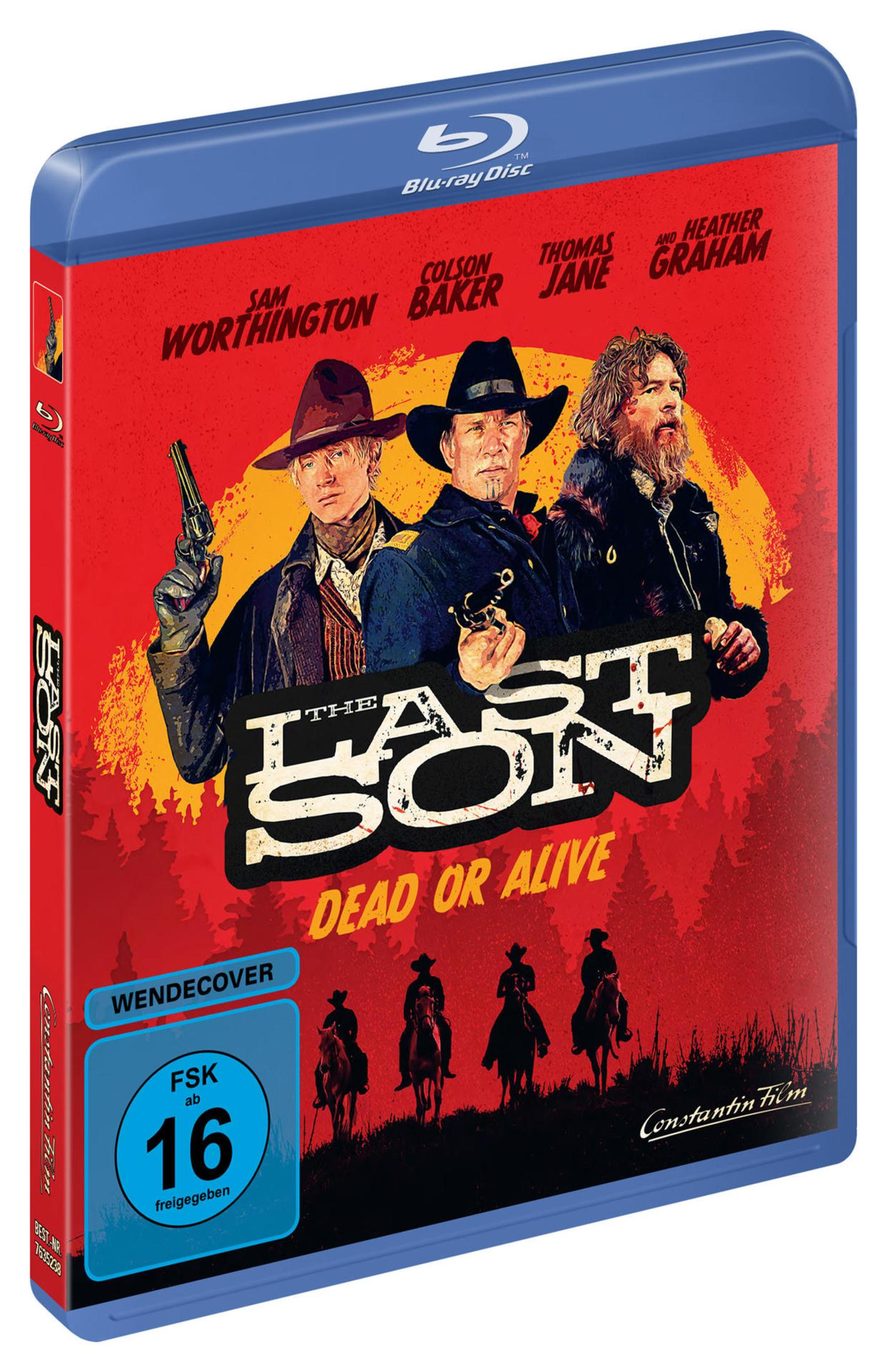 Blu-ray-Hülle des Films The Last Son mit drei bewaffneten Männern vor rotem Hintergrund.