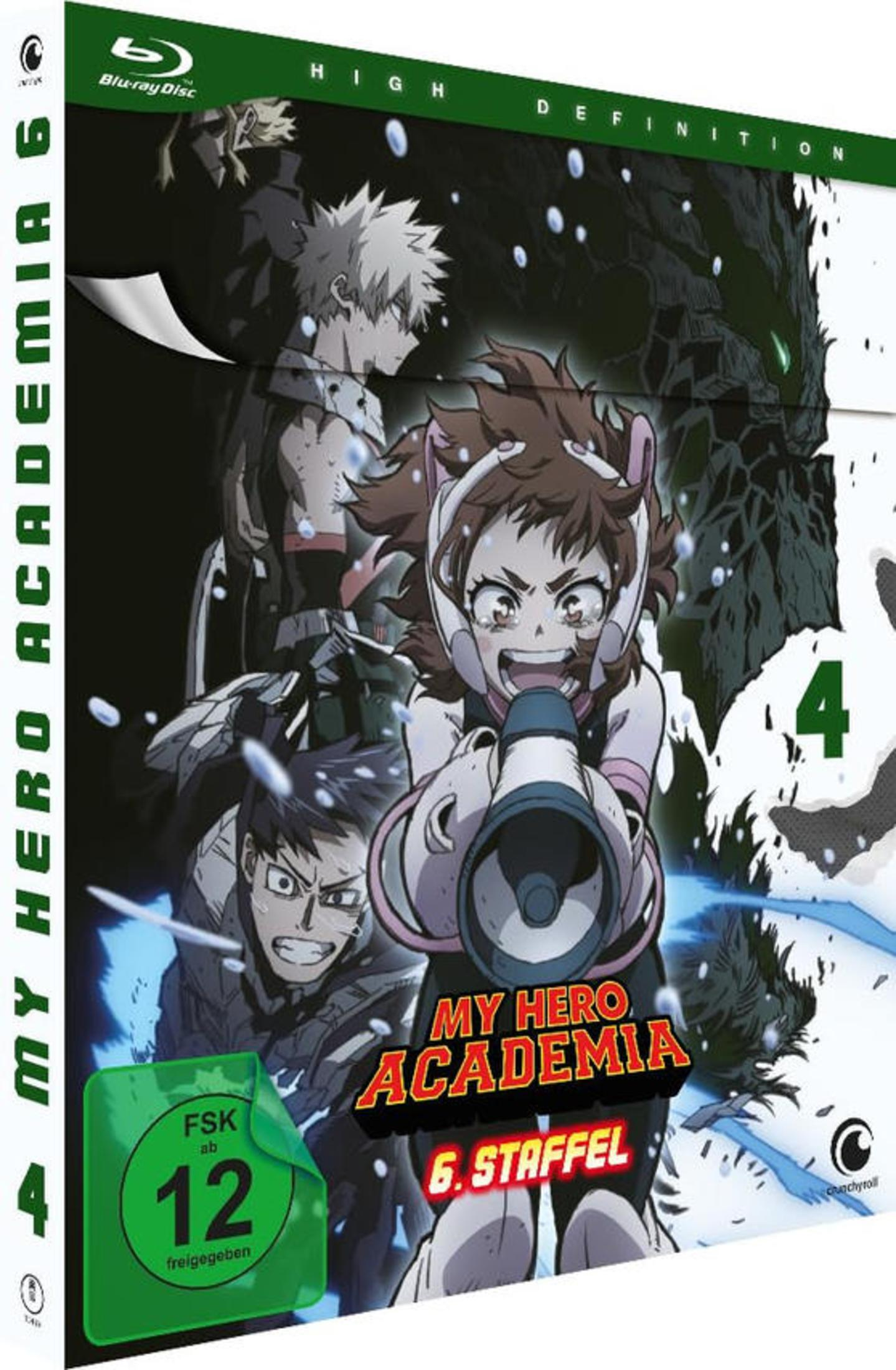 My Hero Academia Blu-ray-Cover. Anime-Charakter ist auf dem Cover.