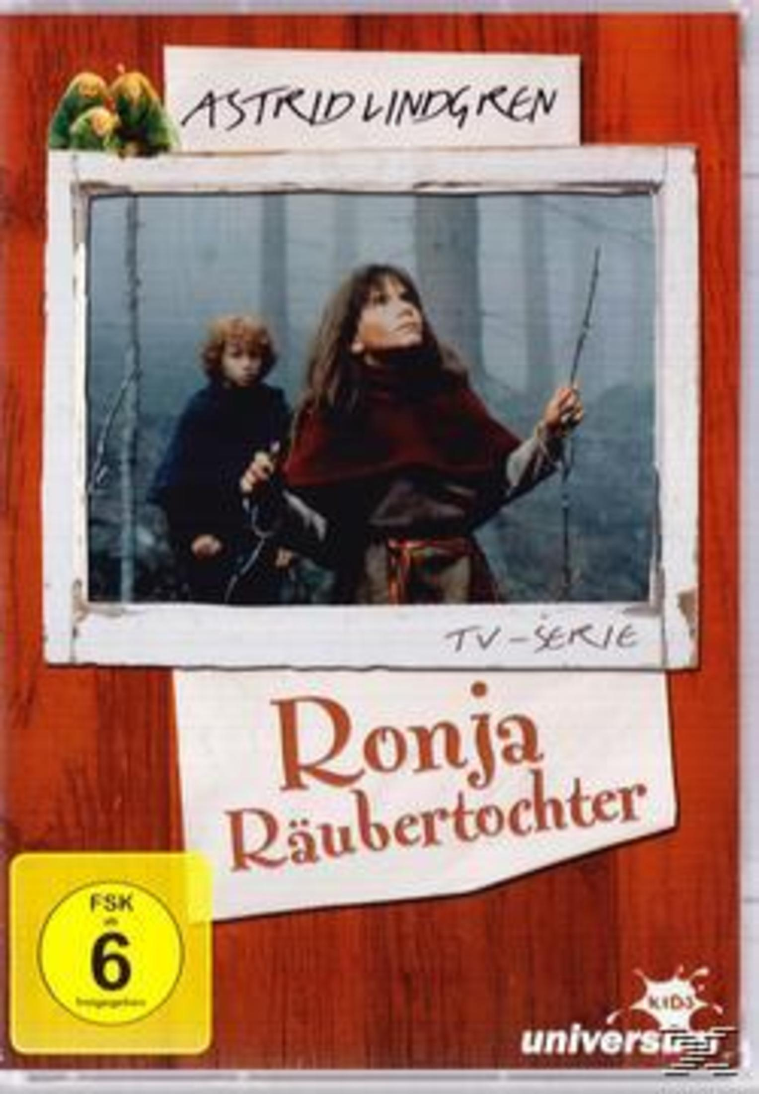 Cover der TV-Serie Ronja Räubertochter mit Ronja und Birk in einem Wald.