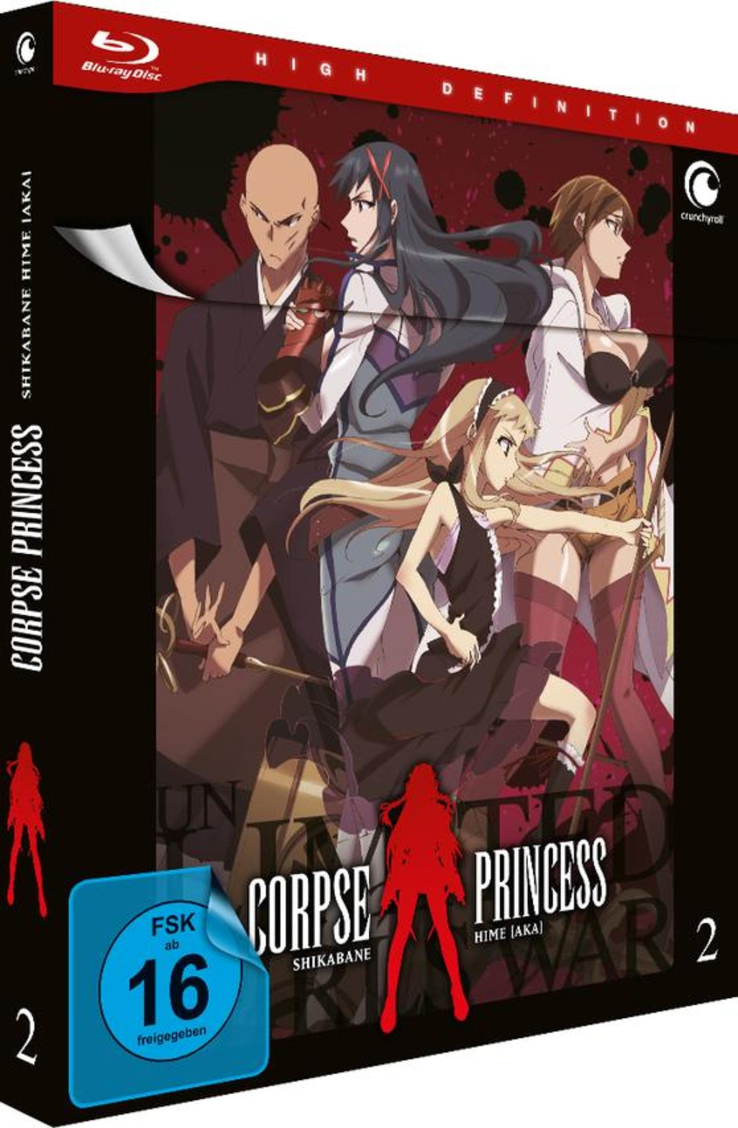 DVD-Box-Set für den Anime Corpse Princess. Das Cover zeigt mehrere Anime-Charaktere mit Titel und Serieninformationen.