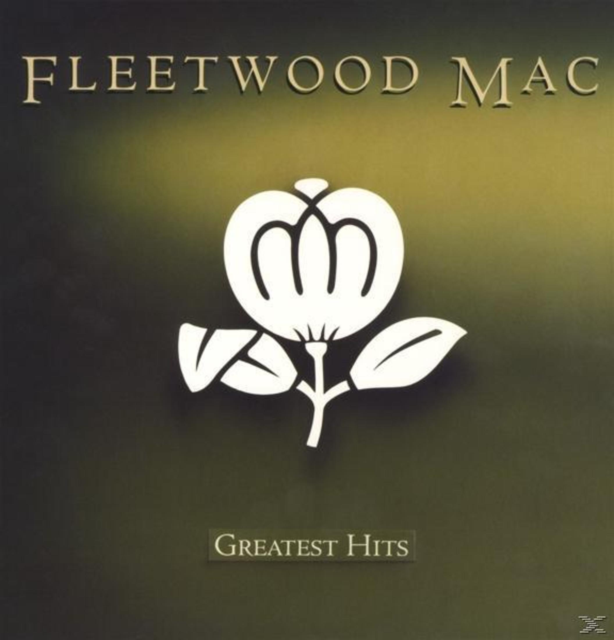 Copertina dell'album. Logo di fiore bianco su sfondo verde scuro. Testo: Fleetwood Mac, Greatest Hits.