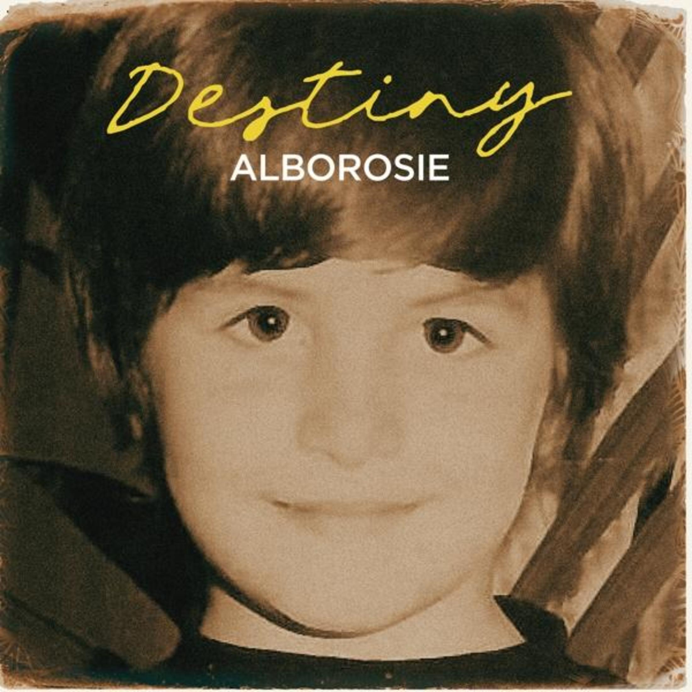 Copertina dell'album con un primo piano del volto di un bambino con la parola 'Destiny' in giallo.