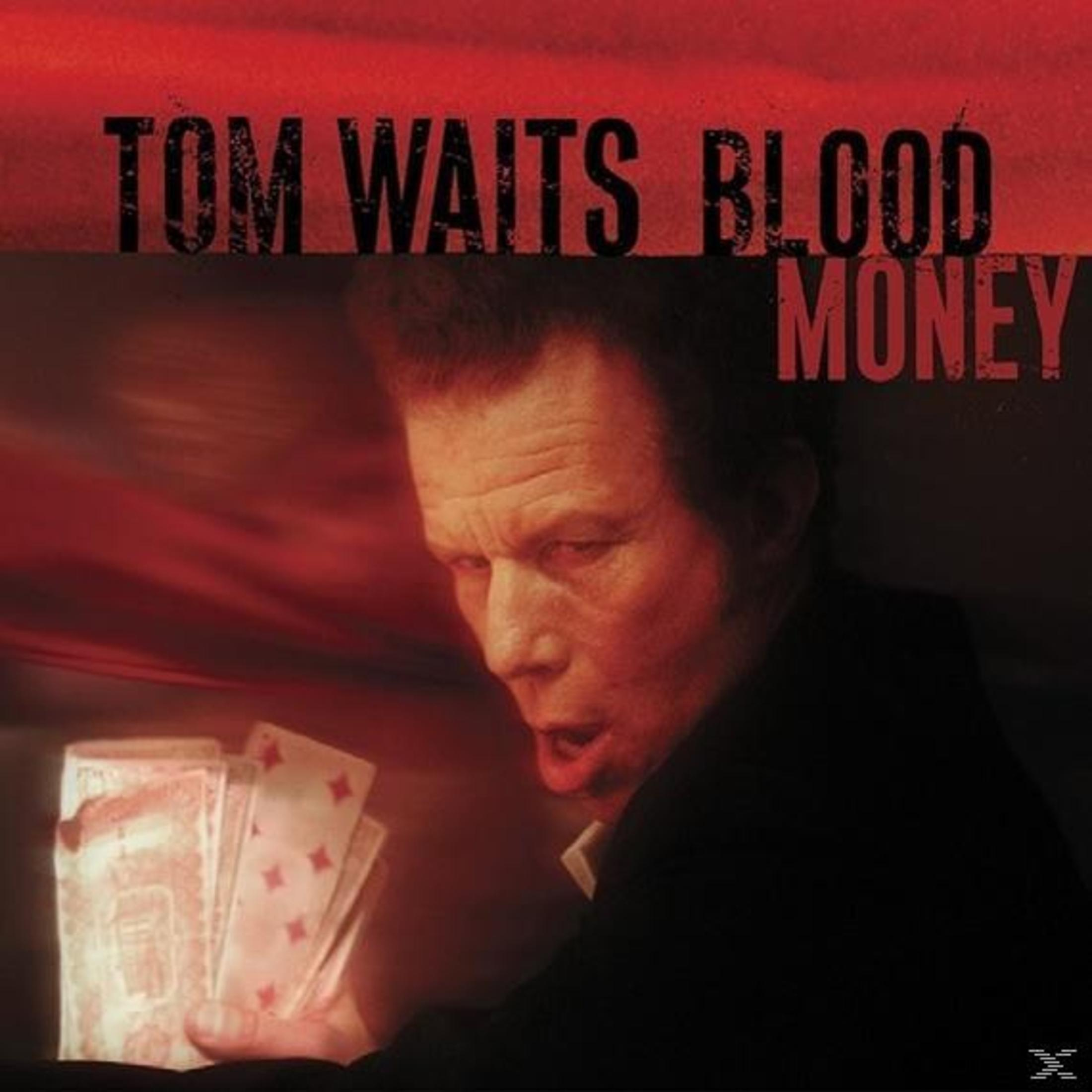 Albumcover mit Tom Waits' Gesicht, der nach unten schaut. Er hält Spielkarten mit Diamanten.