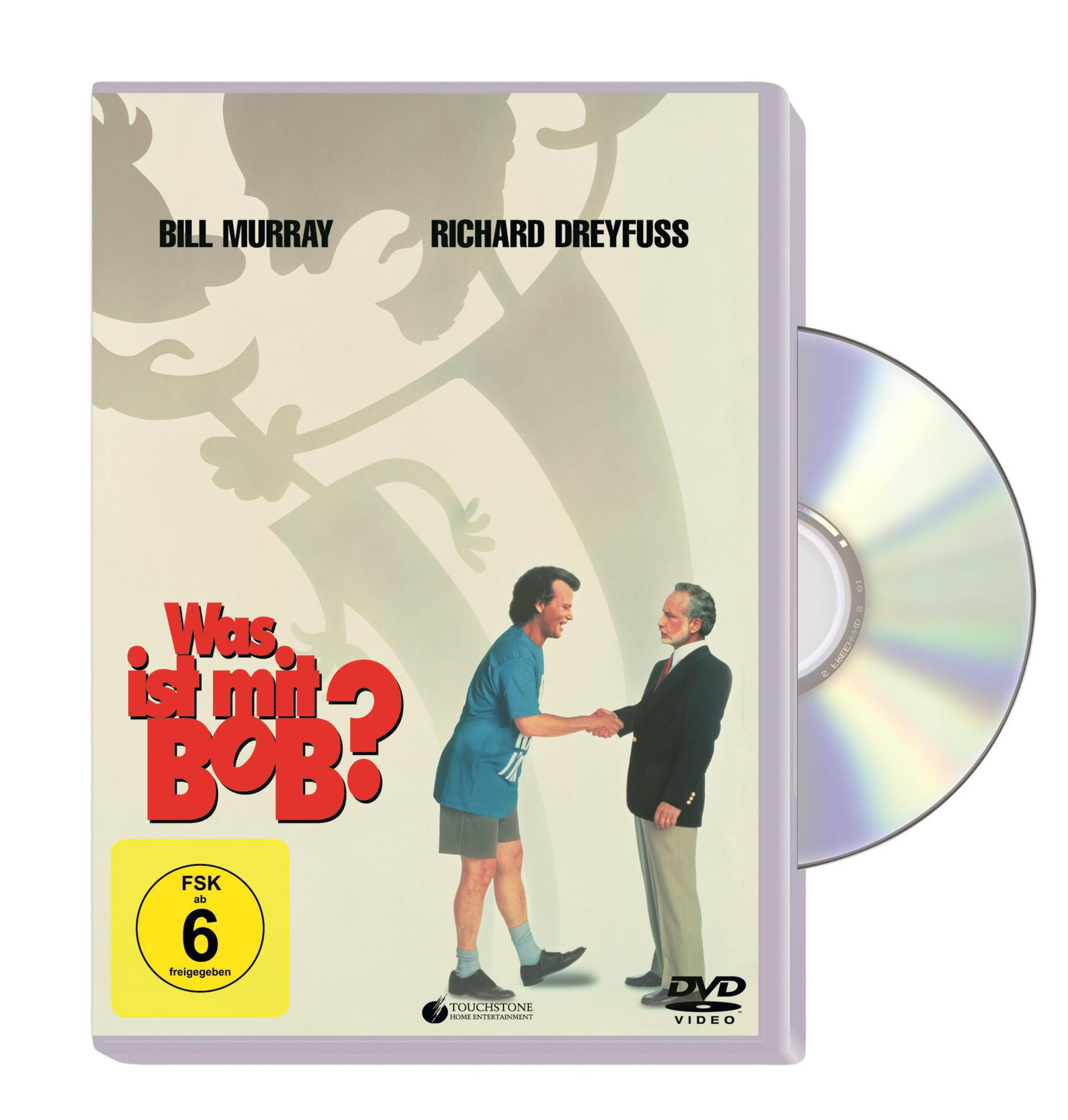 DVD-Hülle von Was ist mit Bob? mit Bill Murray und Richard Dreyfuss.