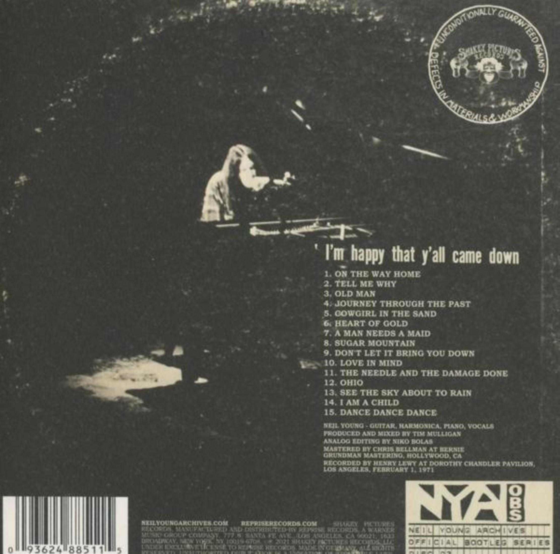 Un uomo suona la chitarra, titolo album e lista canzoni sul retro.