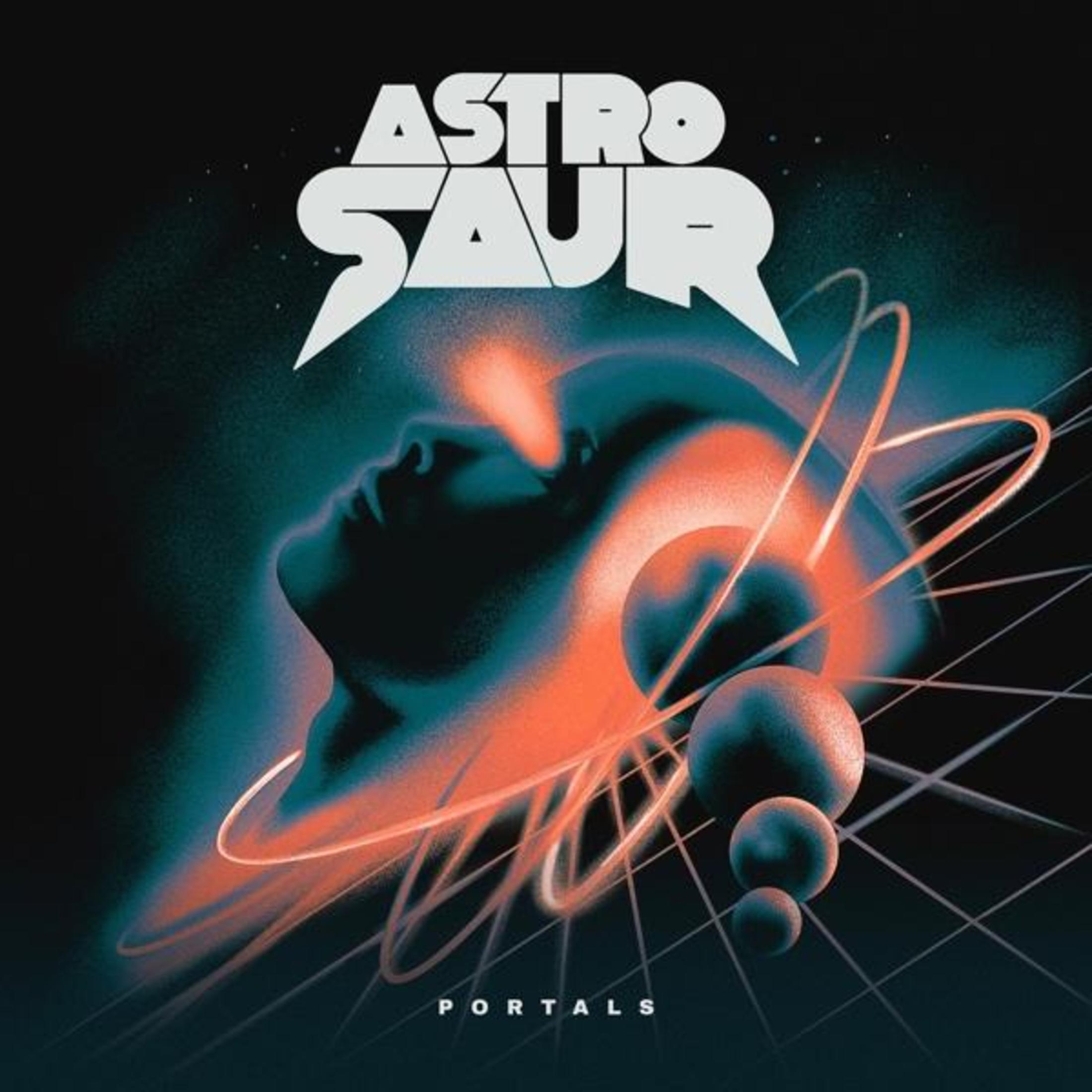 Copertina dell'album con la silhouette di una persona e sfere fluttuanti nello spazio. Il titolo è 'Portals'.