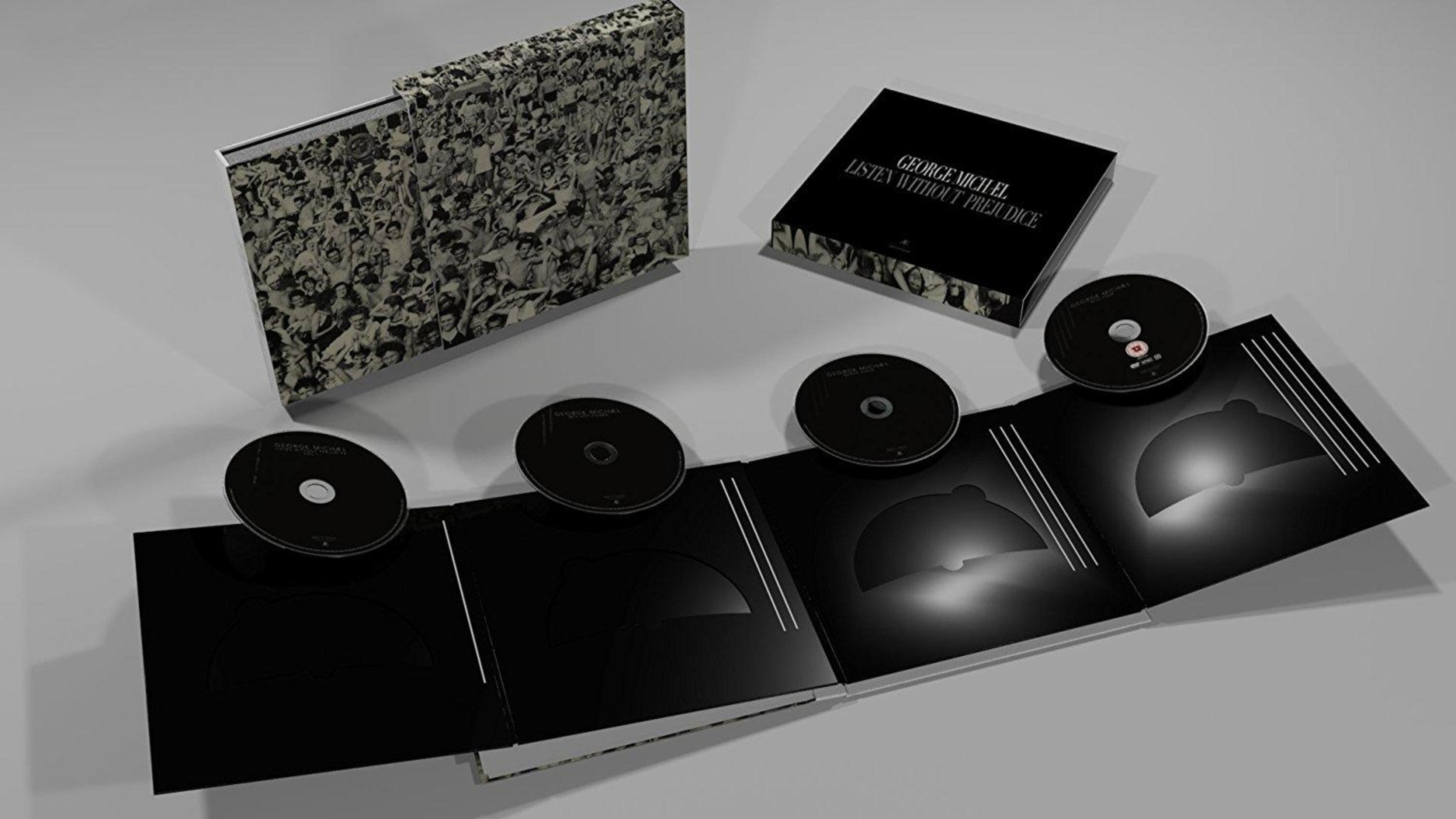 Okładka albumu z wieloma płytami CD i pudełkiem. Widoczny tytuł albumu i artysta.