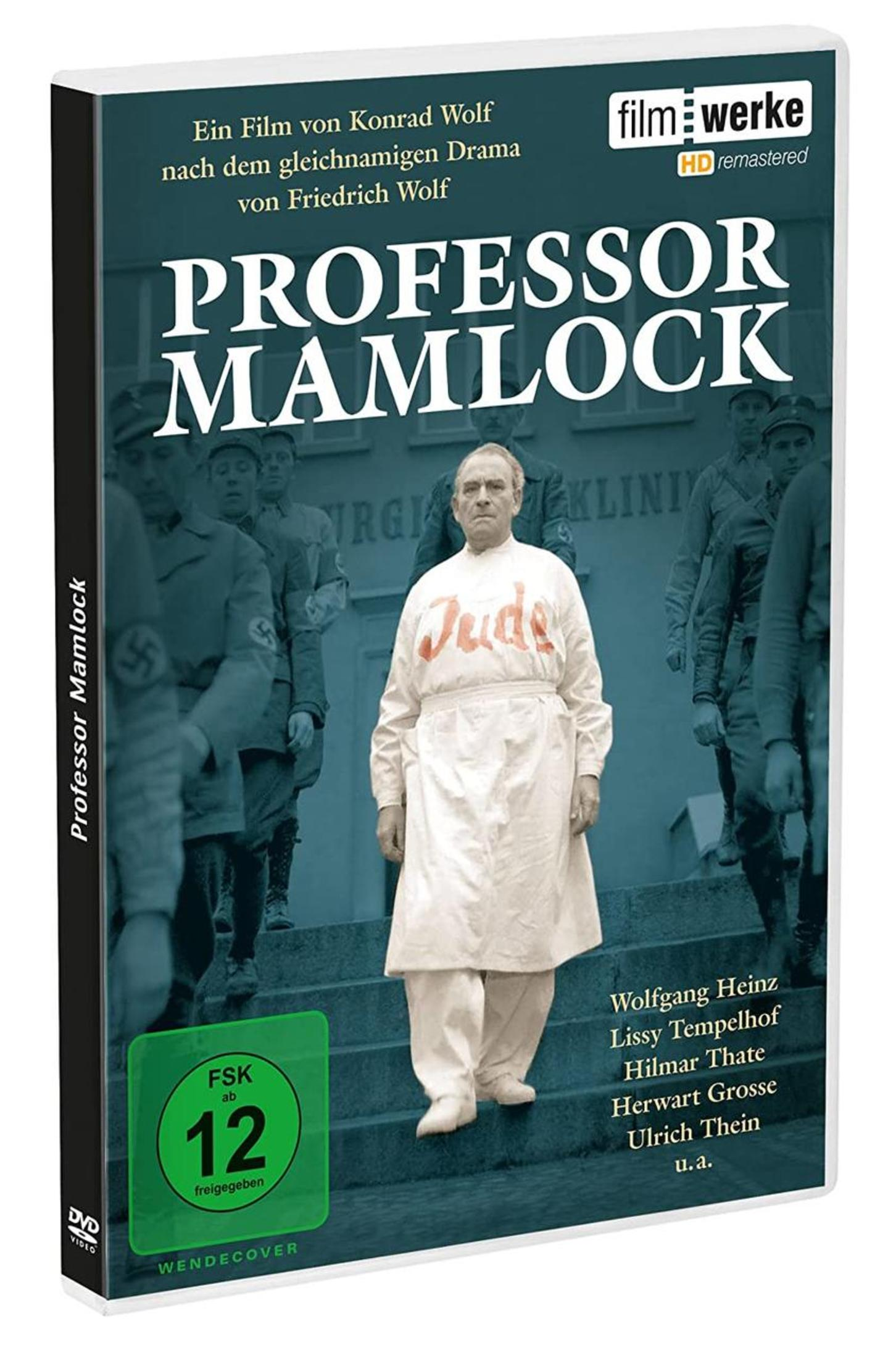 DVD-Cover von Professor Mamlock mit einem Arzt im Vordergrund und Nazis im Hintergrund.