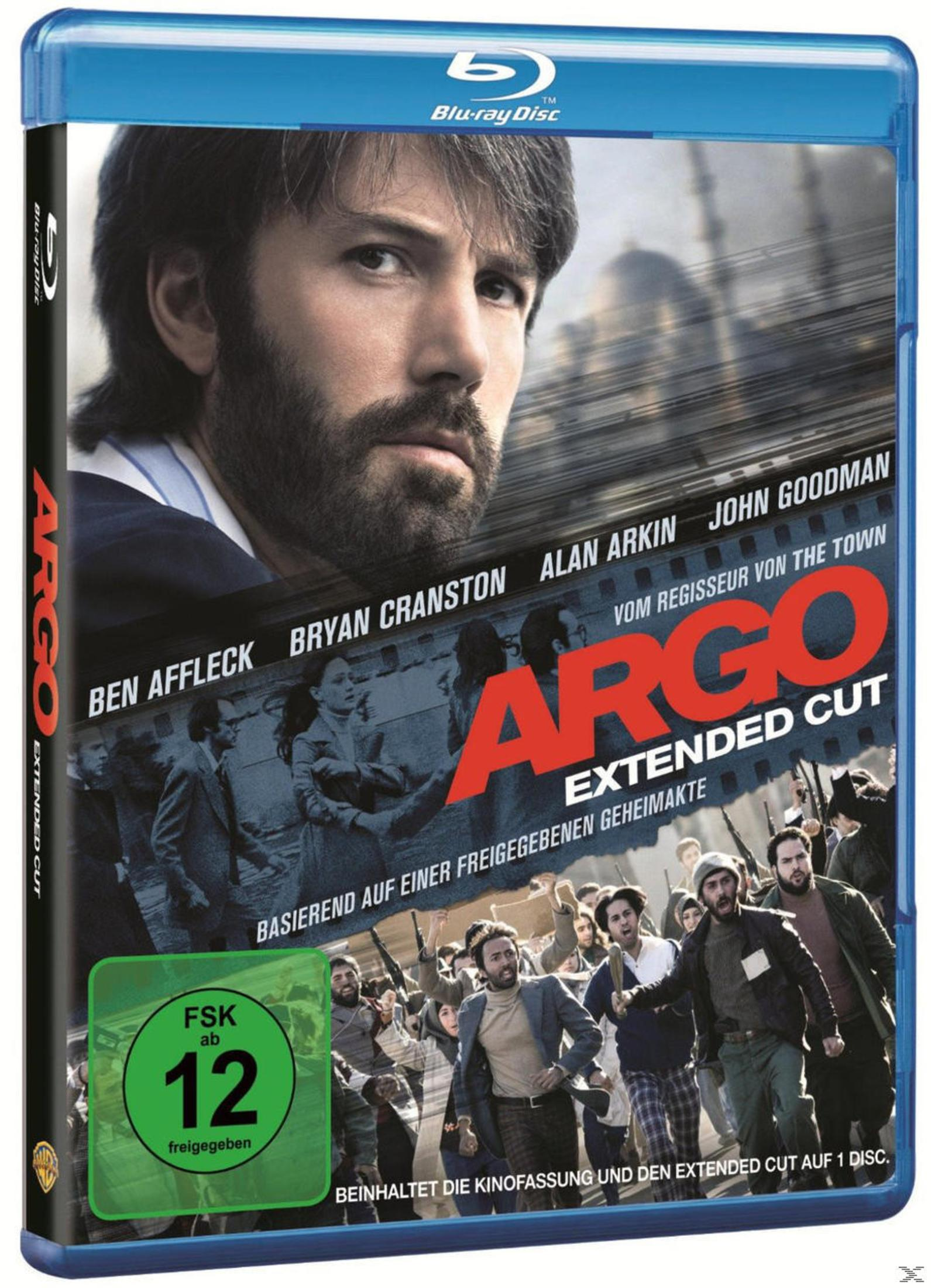 Filmcover: Ben Affleck auf einem Filmplakat, Titel 'Argo'.