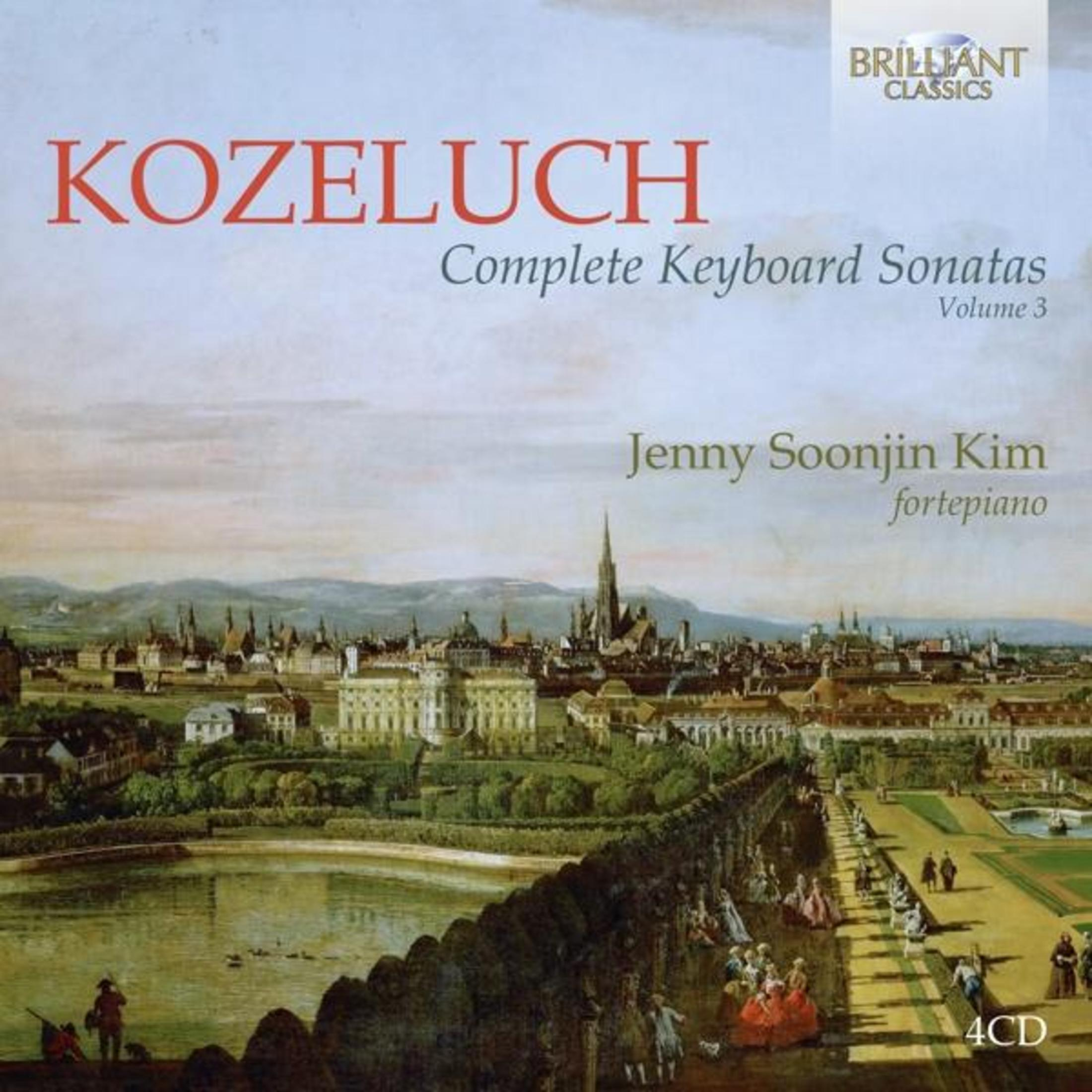 Pochette d'album avec paysage urbain, texte 'KOZELUCH', une rivière et des figures. La pochette est de style classique.