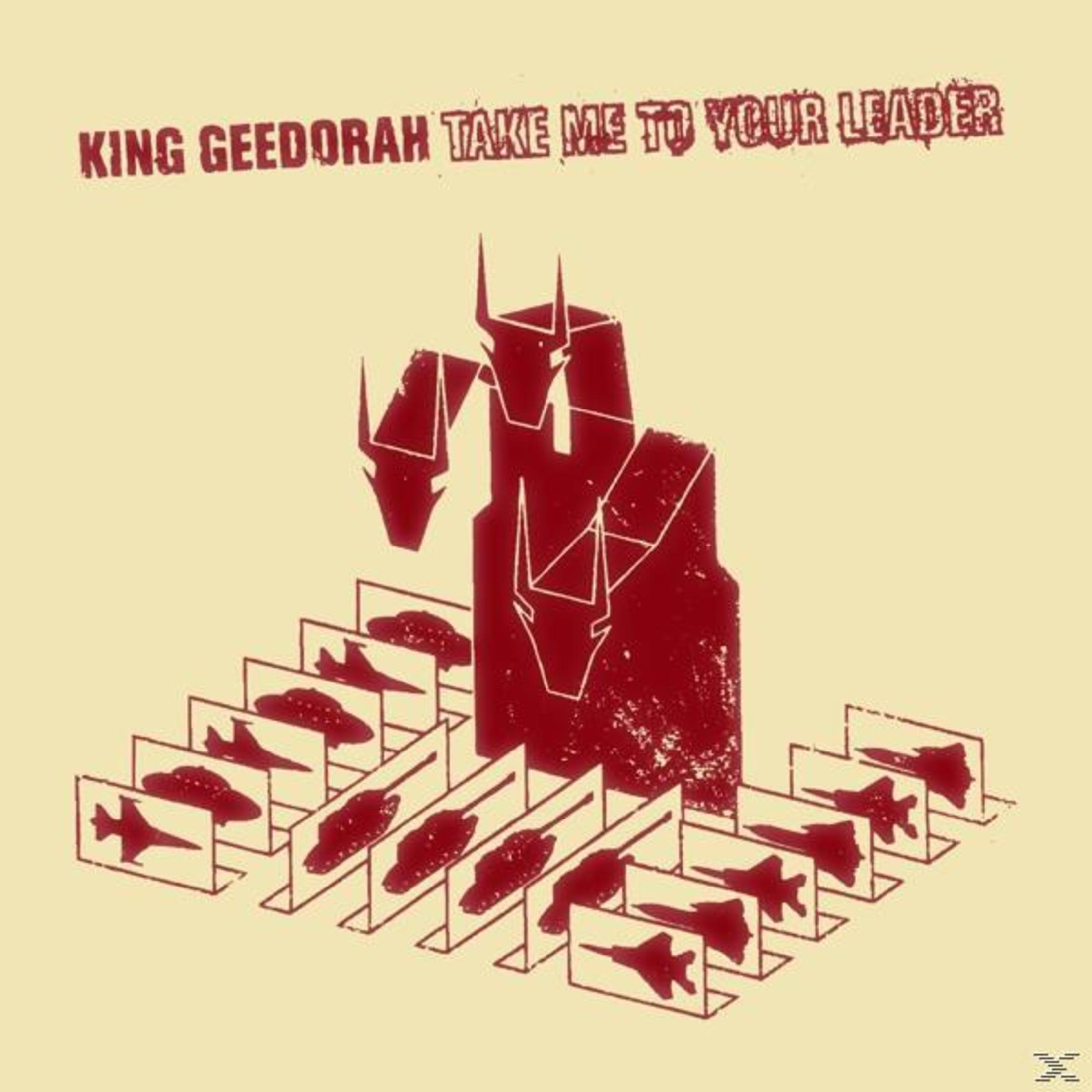 Albumhoes met een rode monsterkop en een raster van vliegtuigen en tanks.