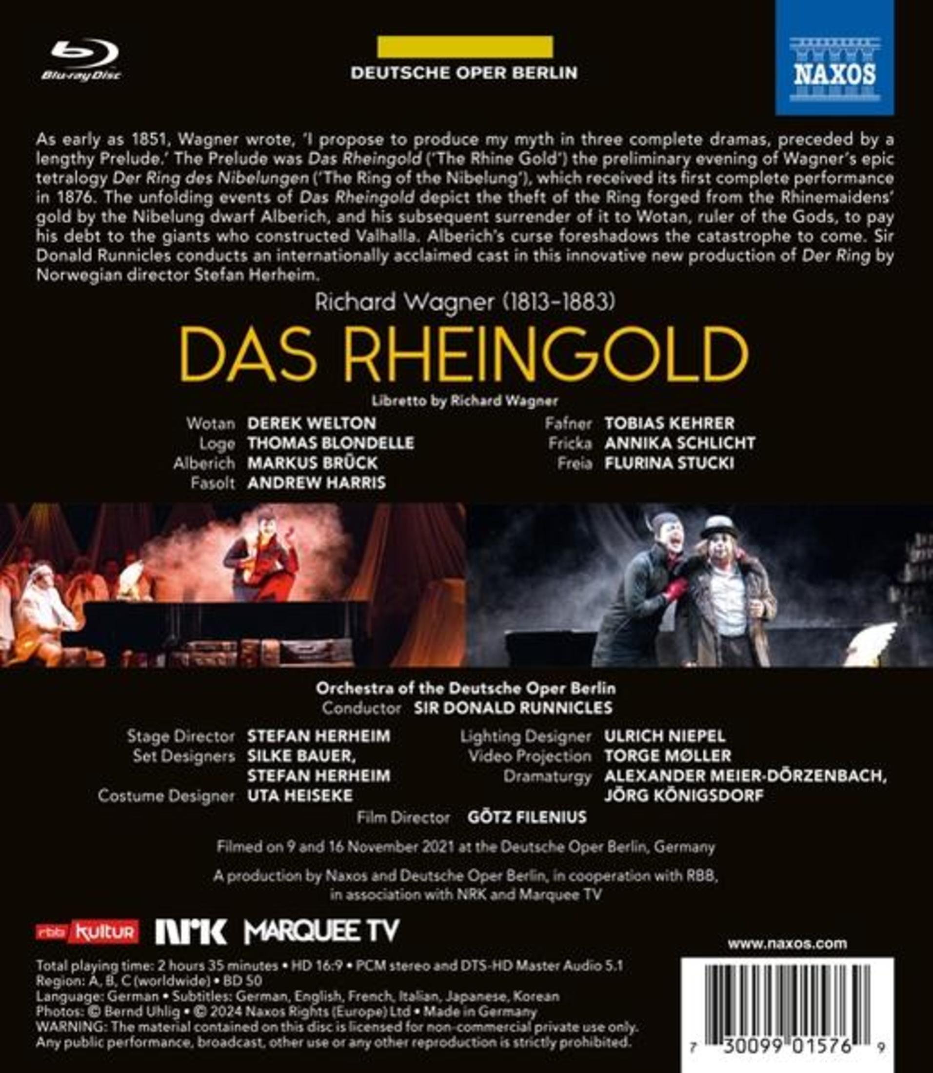 DVD cover, classic opera production with text and actors.