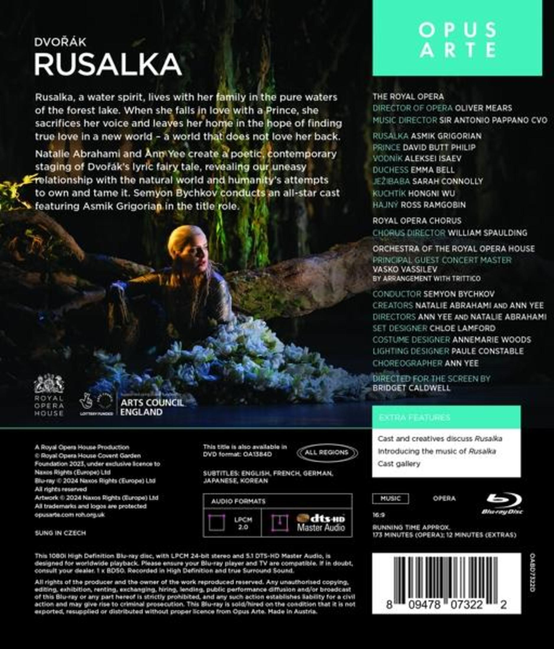 DVD cover: Opera performance poster with text, featuring a woman singing.