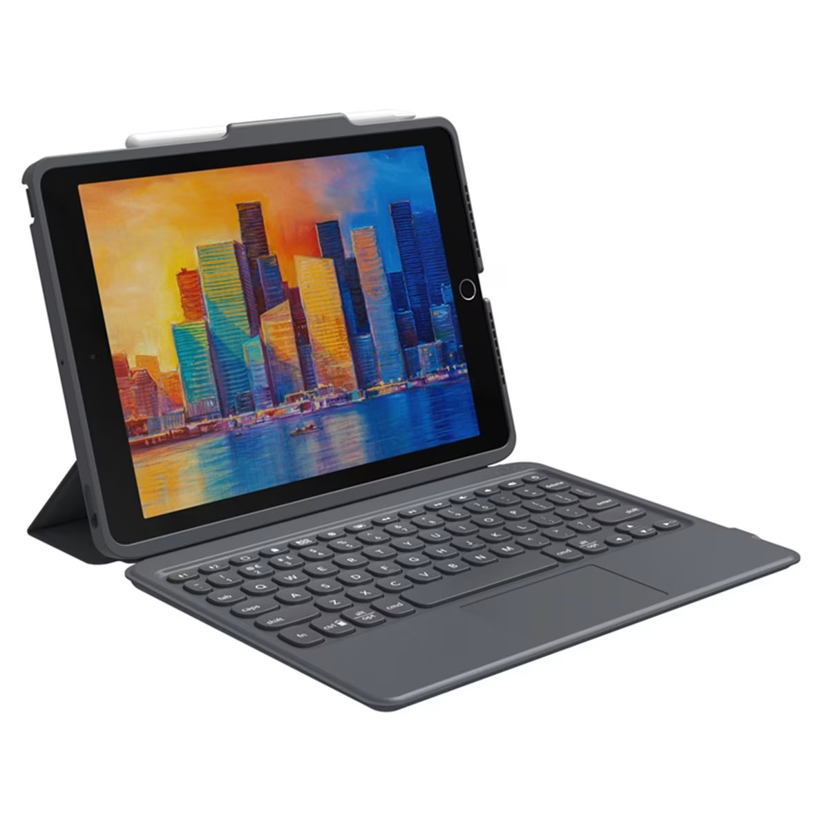 Case Teclado Ipad Zagg ZAGG Pro Keys Keyboard Case For IPad (5th-6th Gen)  Charcoal