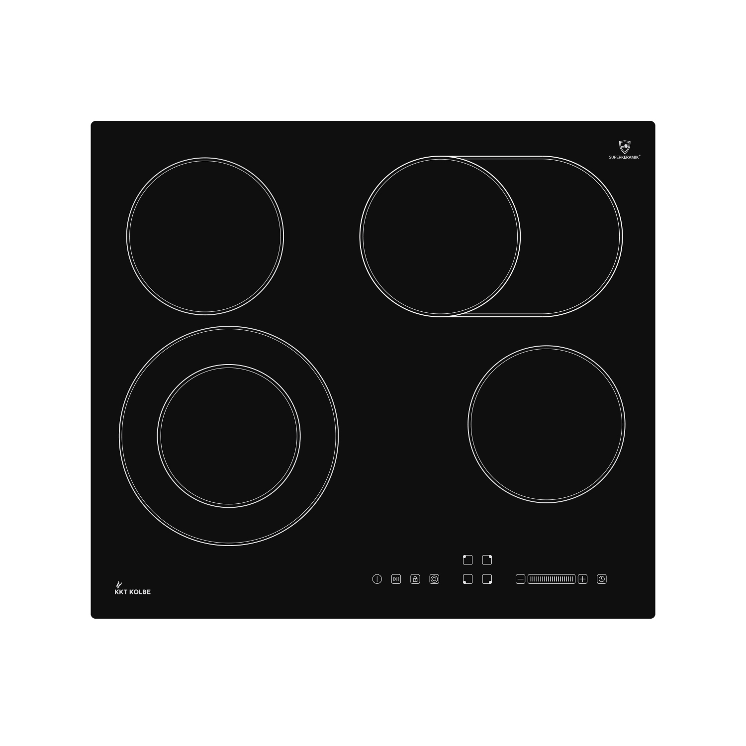 KKT KOLBE  Backofen und Kochfeld SET8019CH59RL, Einbauherdset (ceramic hob, A++, 72 l)
