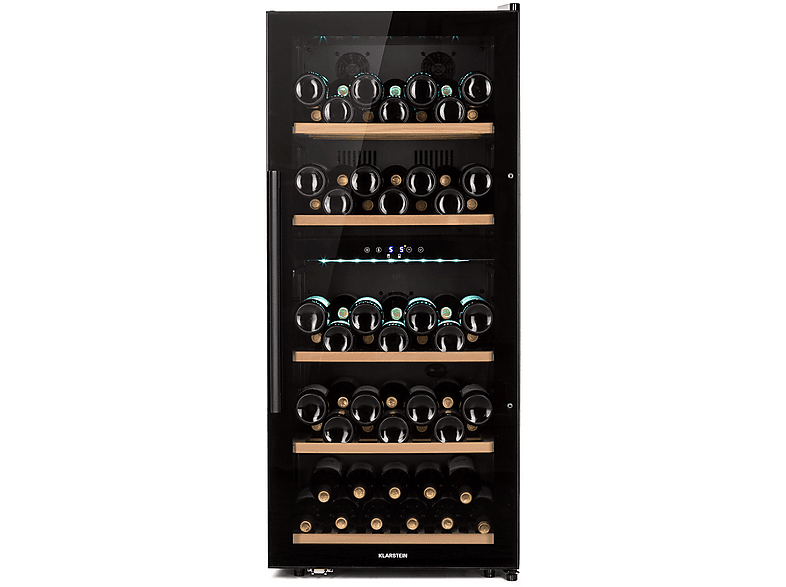 KLARSTEIN Barossa 79 Duo Weinkühlschrank (EEK G, Schwarz)