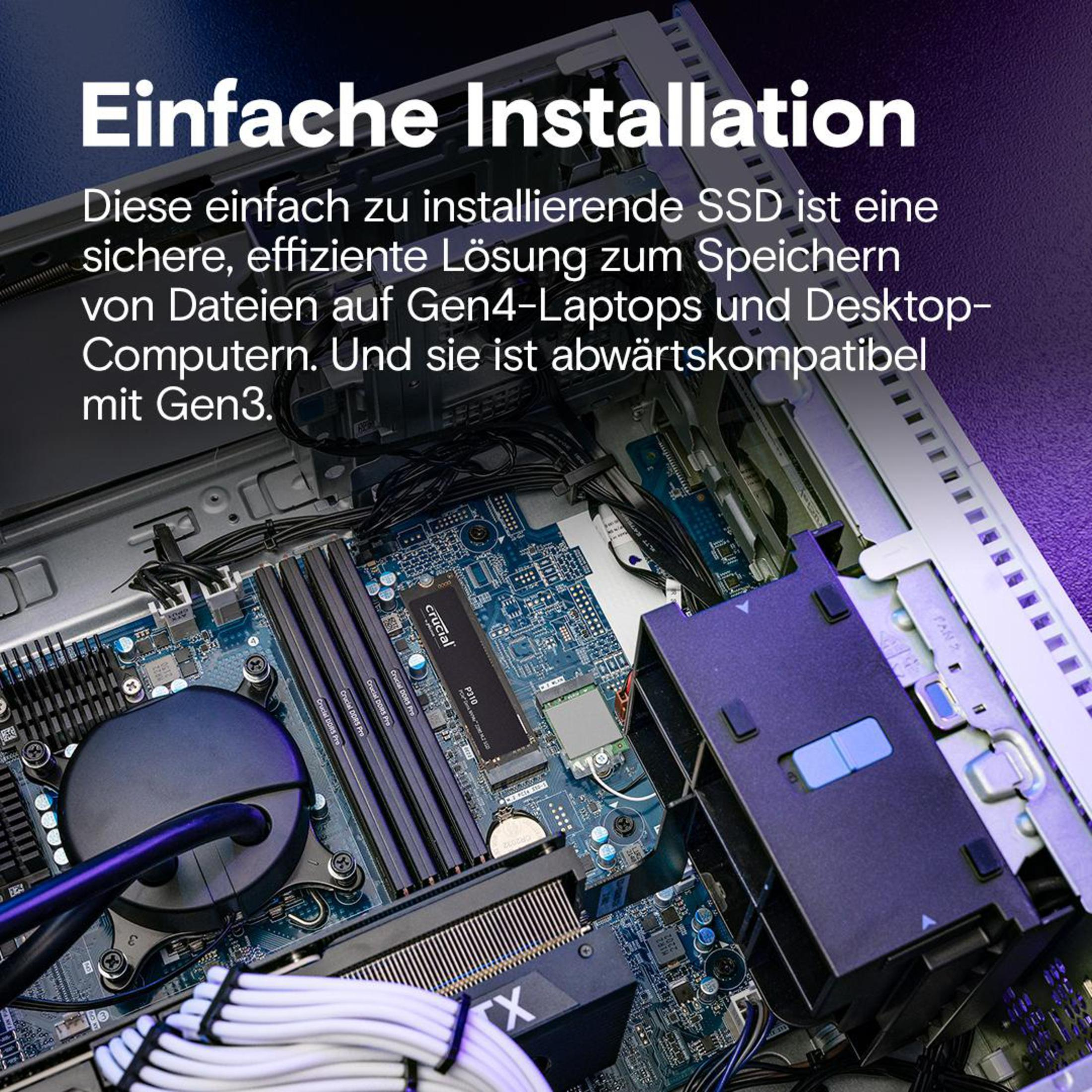 Części komputera. Tekst: Łatwa instalacja. Ten łatwy w instalacji dysk SSD to bezpieczne rozwiązanie do przechowywania plików.