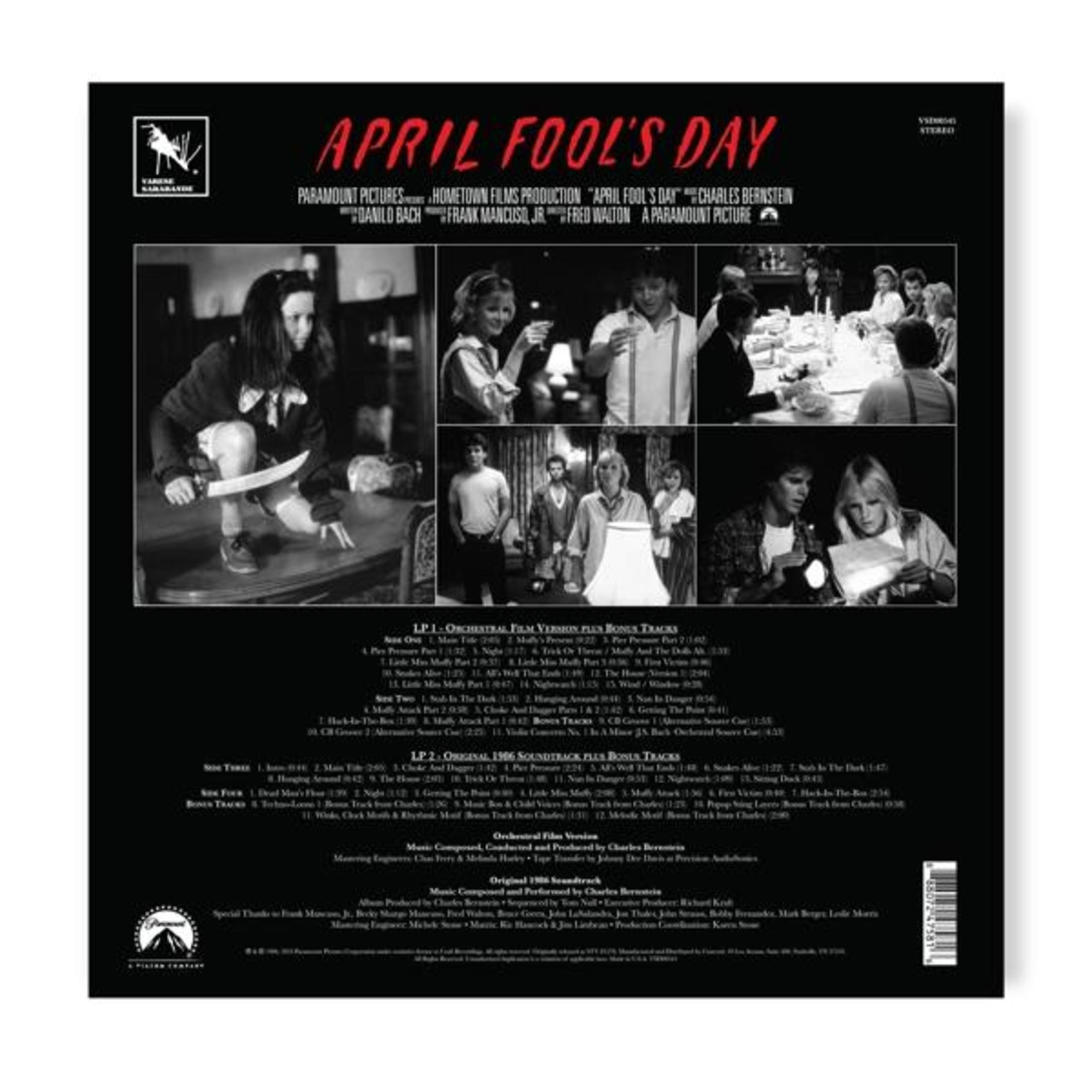 Album cover with film stills and text.