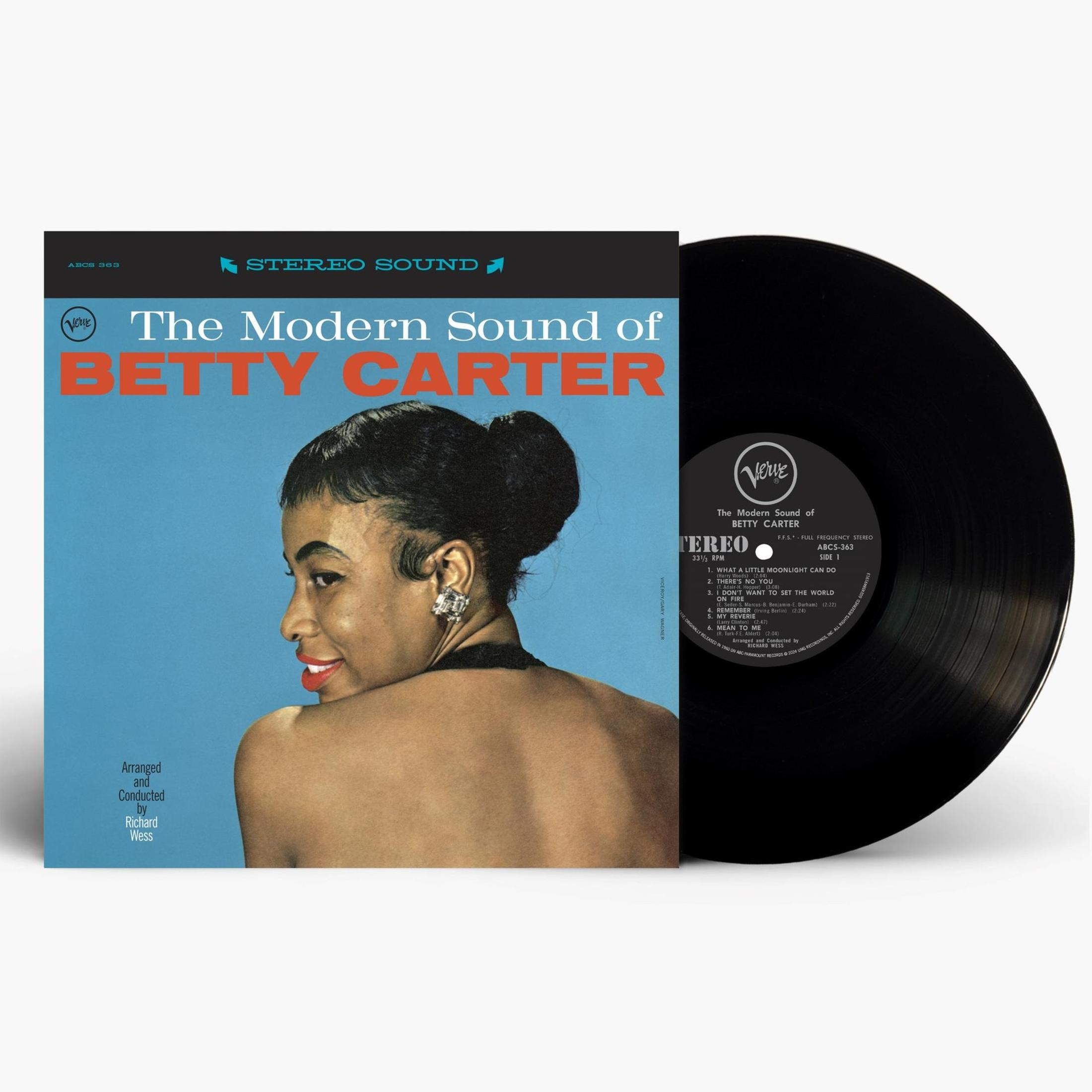 Album cover of Betty Carter. She's smiling. The album is titled 'The Modern Sound of Betty Carter'.