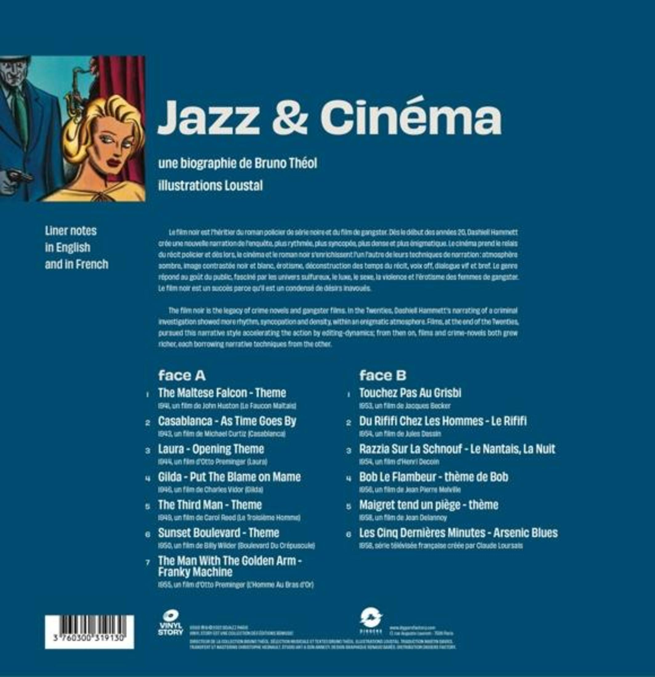 Album cover with text in English and French. The cover shows a comic book illustration.