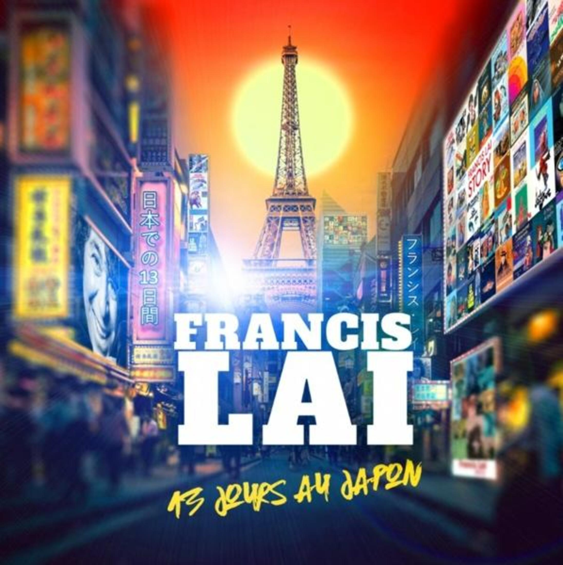 Copertina dell'album con un'illustrazione della Torre Eiffel e una città giapponese al tramonto.