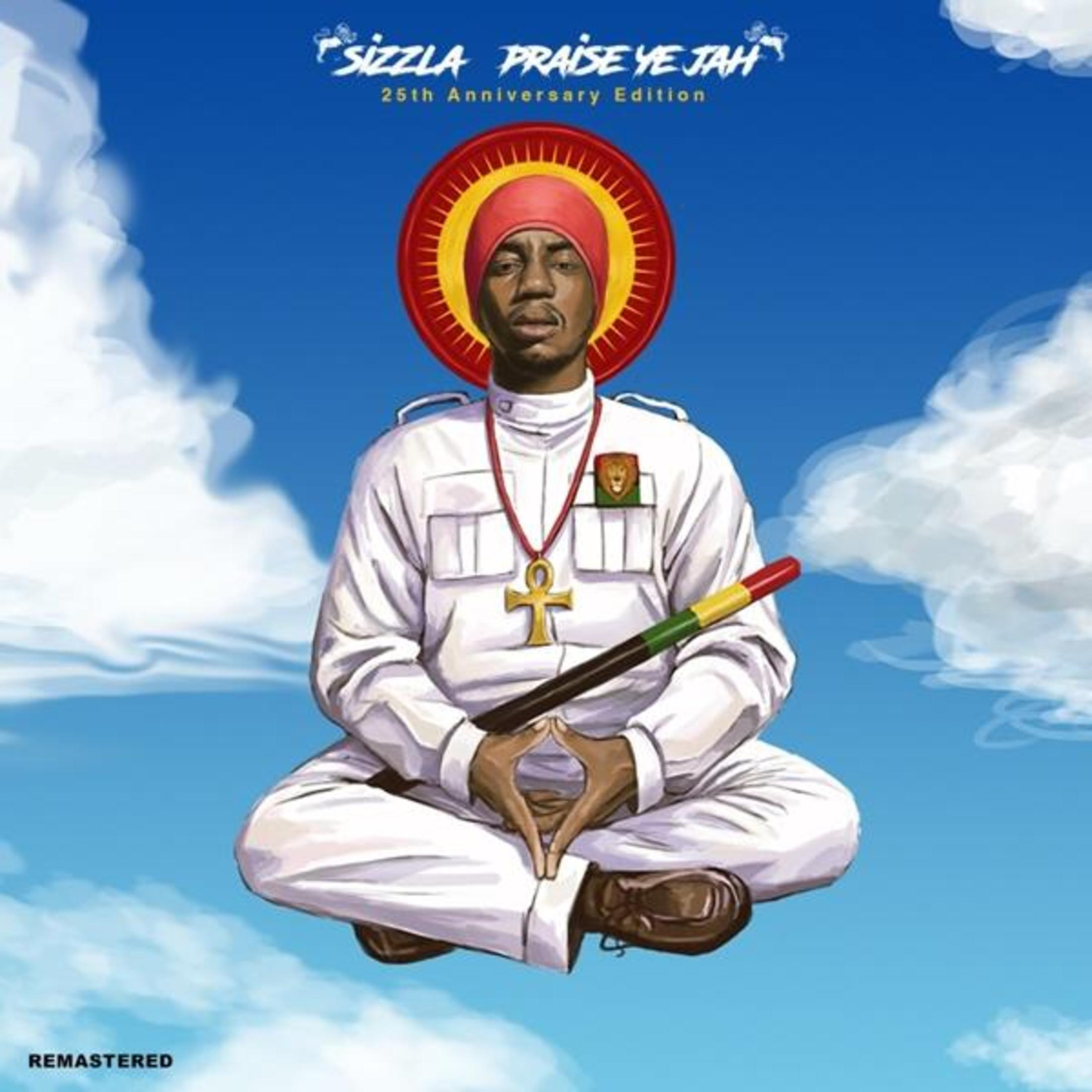 Copertina dell'album: Sizzla in bianco, seduto, alone rosso e oro, tiene un bastone. Sfondo cielo blu.