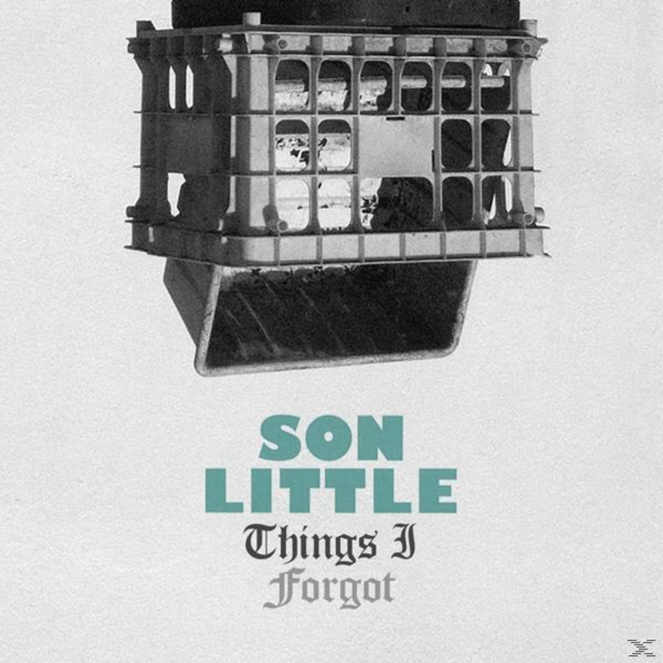 Pochette d'album avec une caisse et le texte : Son Little, Things I Forgot.