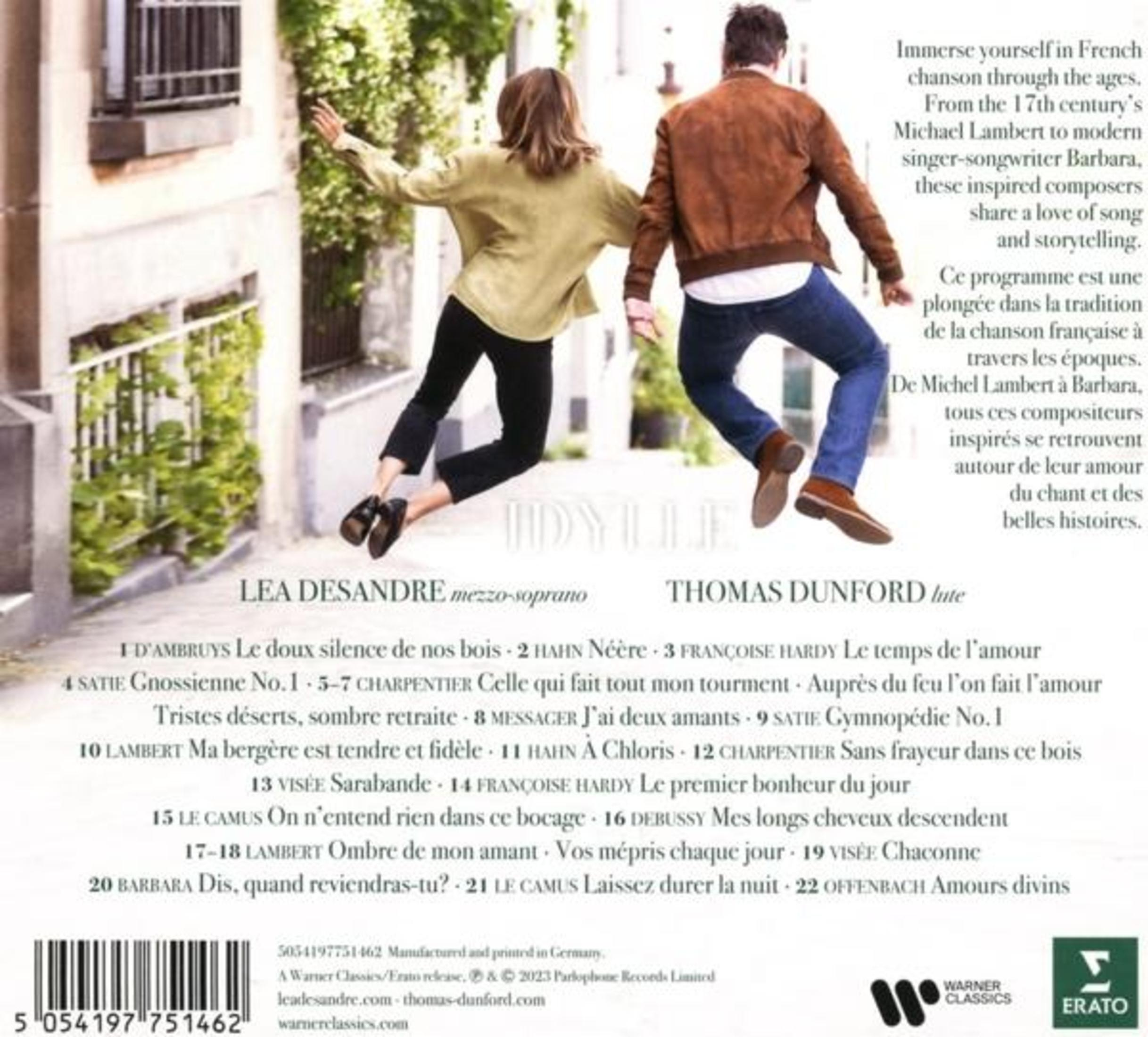 Retro copertina dell'album con due persone che ballano, testo ed elenco dei brani.