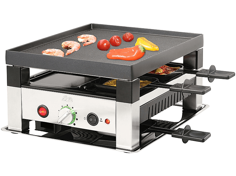 SOLIS 977.56 5IN1 TISCHGRILL 4 PERS (GRILLEN RACL. UVM) Raclette ...