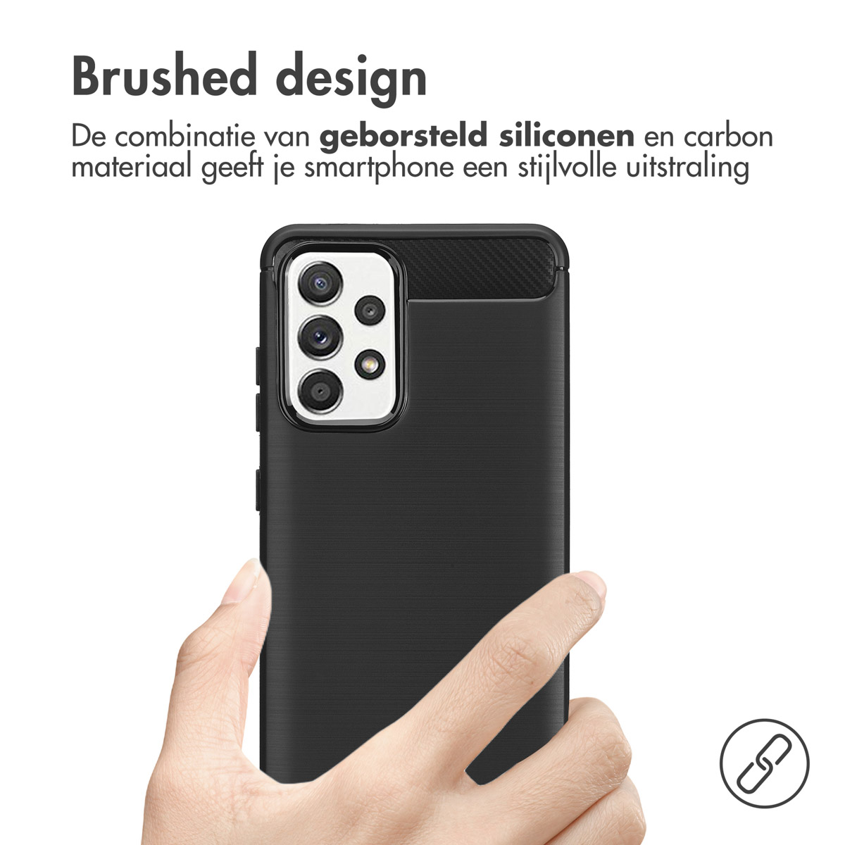 IMOSHION Brushed Backcover adatta per Samsung Galaxy A52(s) (5G/4G) Cover per Samsung Galaxy A52 (4G)/Samsung Galaxy A52s/Samsung Galaxy A52 (5G), Nero