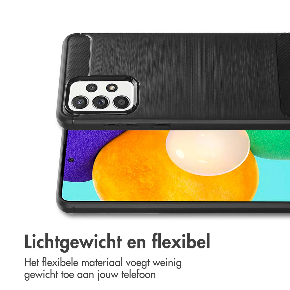 IMOSHION Brushed Backcover adatta per Samsung Galaxy A52(s) (5G/4G) Cover per Samsung Galaxy A52 (4G)/Samsung Galaxy A52s/Samsung Galaxy A52 (5G), Nero