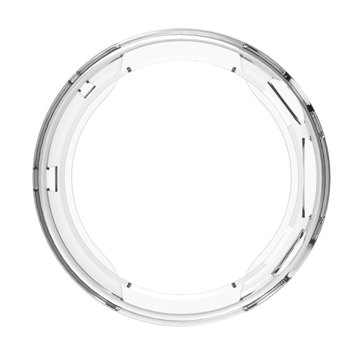 Transparente Handyhülle mit Ringdesign. Hat eine klare kreisförmige Öffnung.