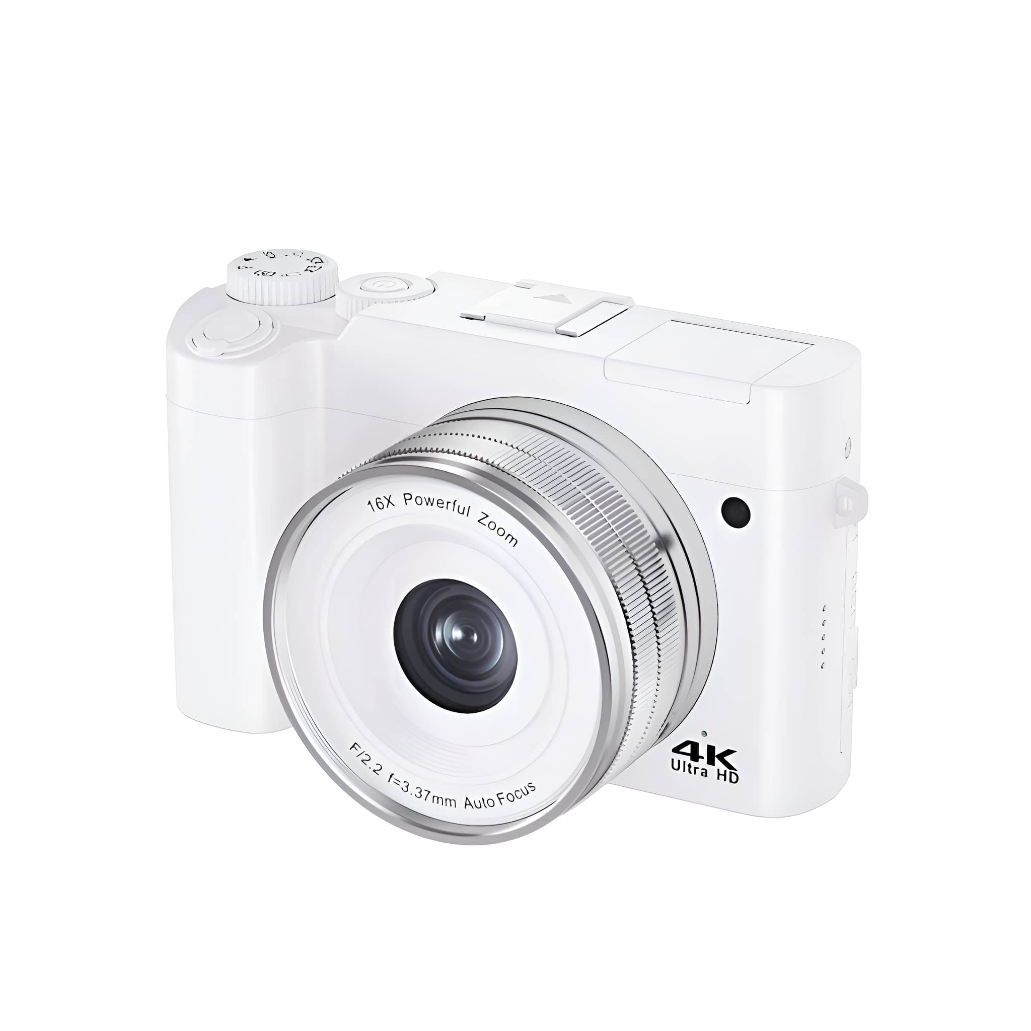 Digitalkamera 6K 64MP Mit WiFi - Kompaktkamera Mit 16x Zoom & Klappdisplay