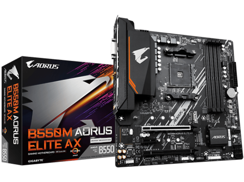 Gigabyte B M Aorus Elite Ax Mainboard Schwarz Mediamarkt