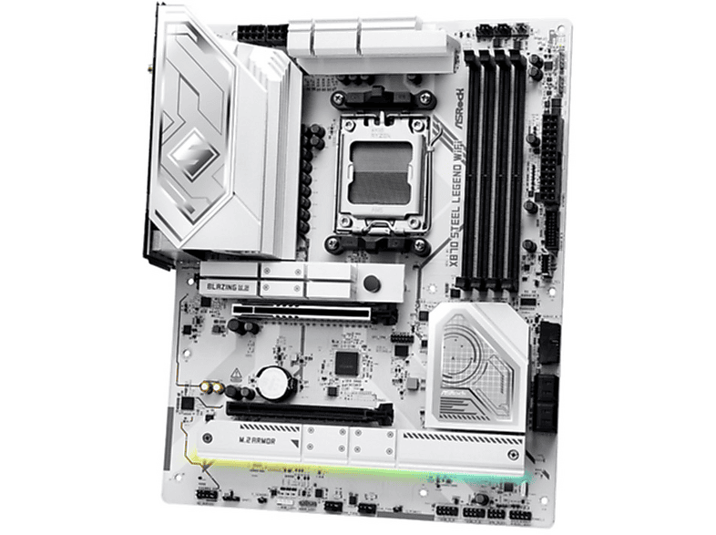 ASROCK ASRock X870 Steel Legend WiFi AM5 ATX HDMI/USB-C DDR5 retail Multimedia-Technik Mainboards AMD Mainboard Mehrfarbig