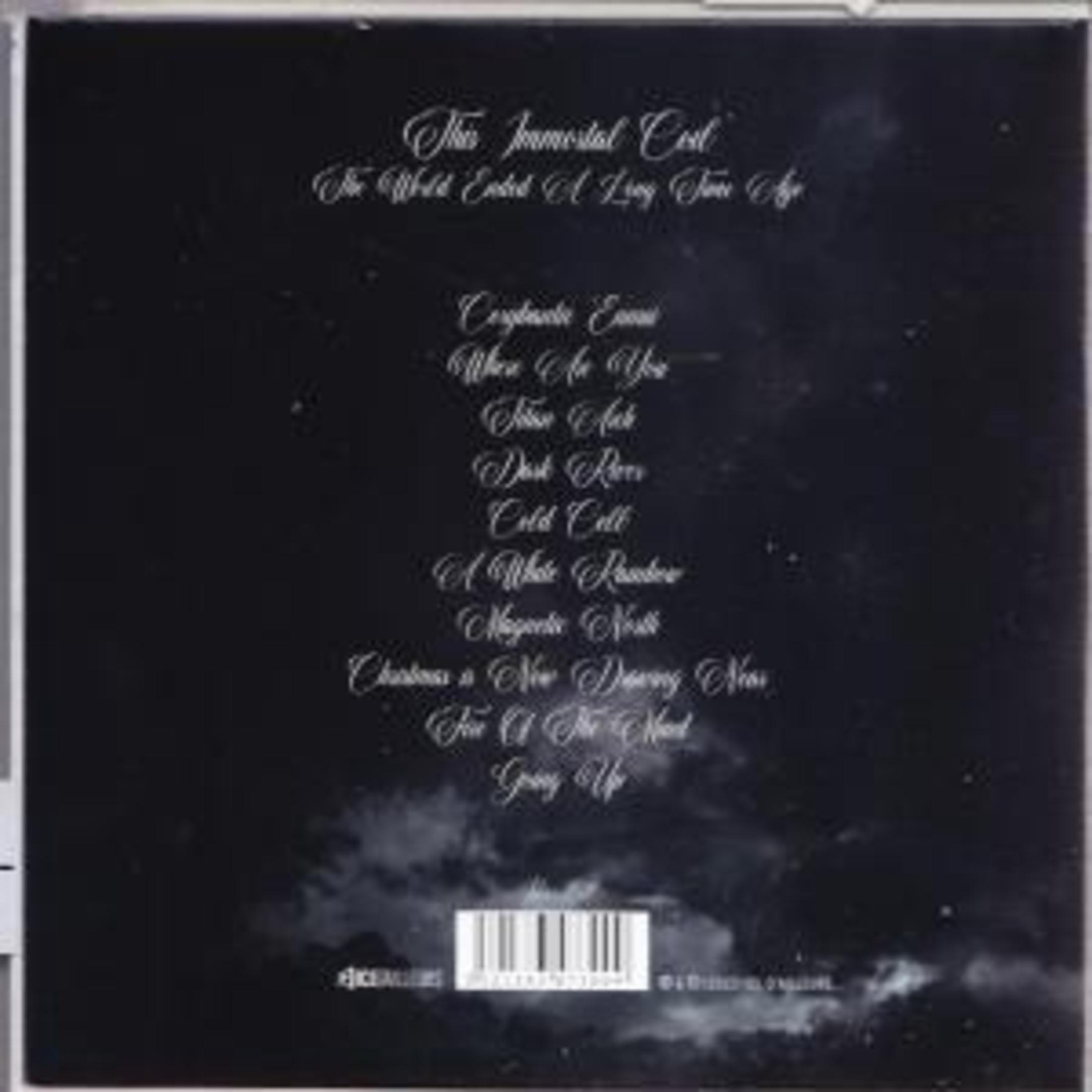 Copertina dell'album scura con titoli di canzoni in scrittura bianca. Include 'This Immortal Coil' e 'Dark River'.