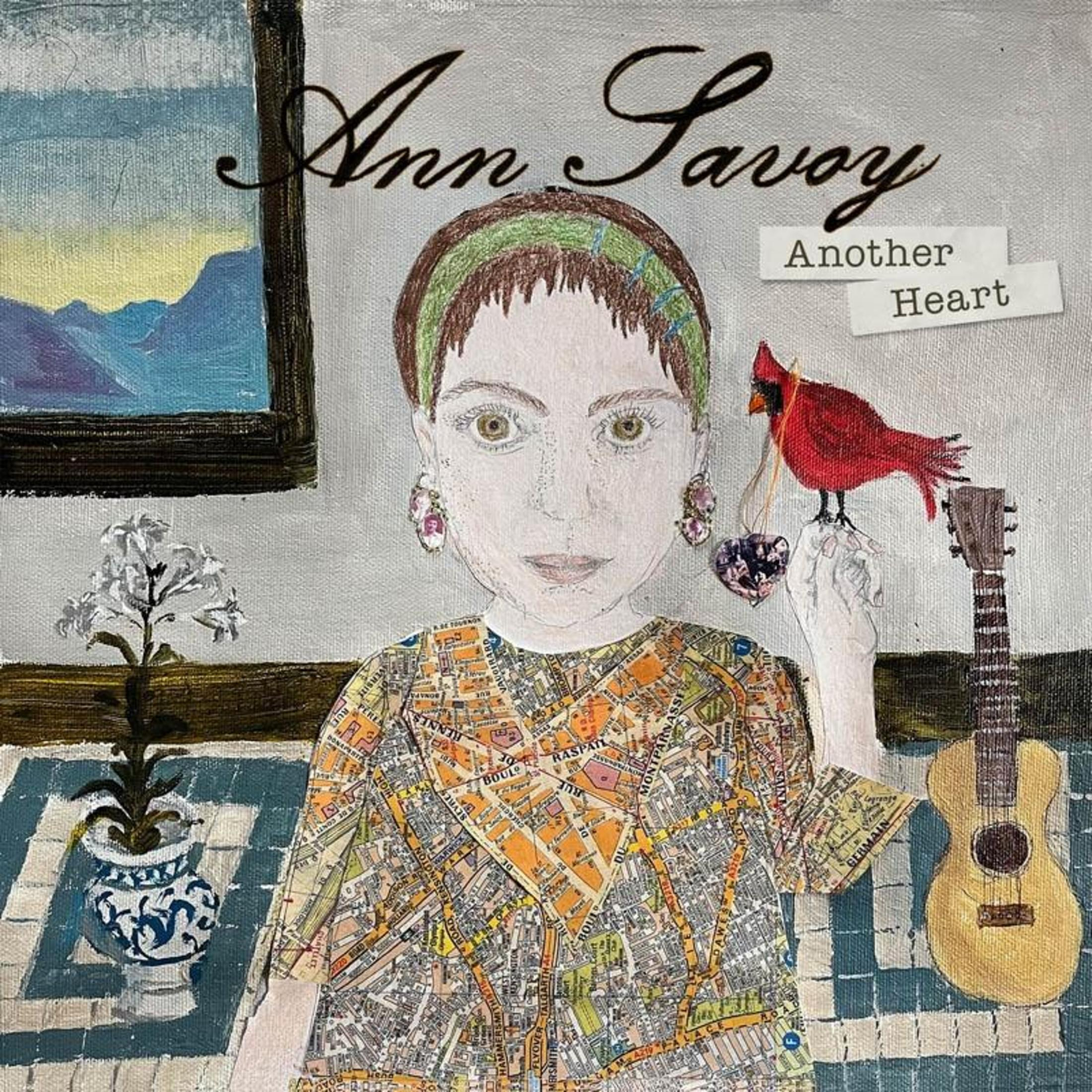 Copertina dell'album. Ritratto di una donna con un uccello in mano e una chitarra. Artistico.