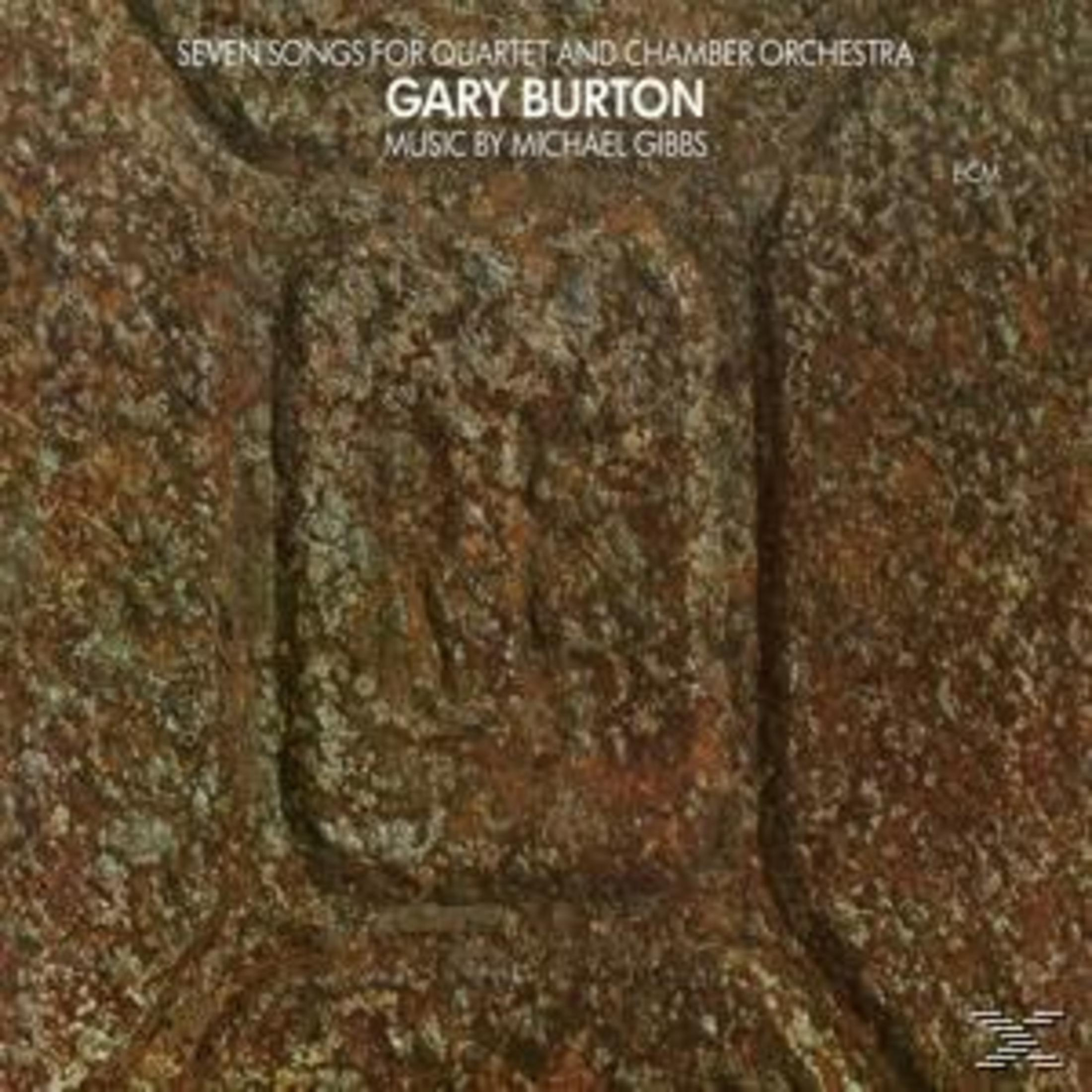 Albumhoes met een verweerd, gestructureerd oppervlak. Tekst is 'Seven Songs' en 'Gary Burton'.