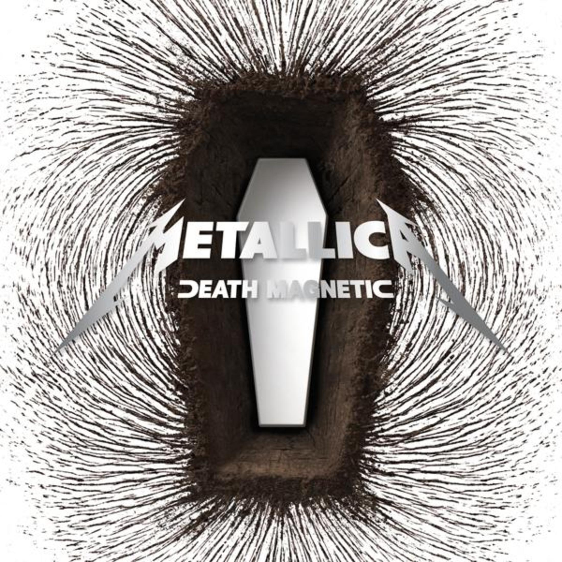Copertina dell'album, bara nel terreno, testo METALLICA, Death Magnetic.